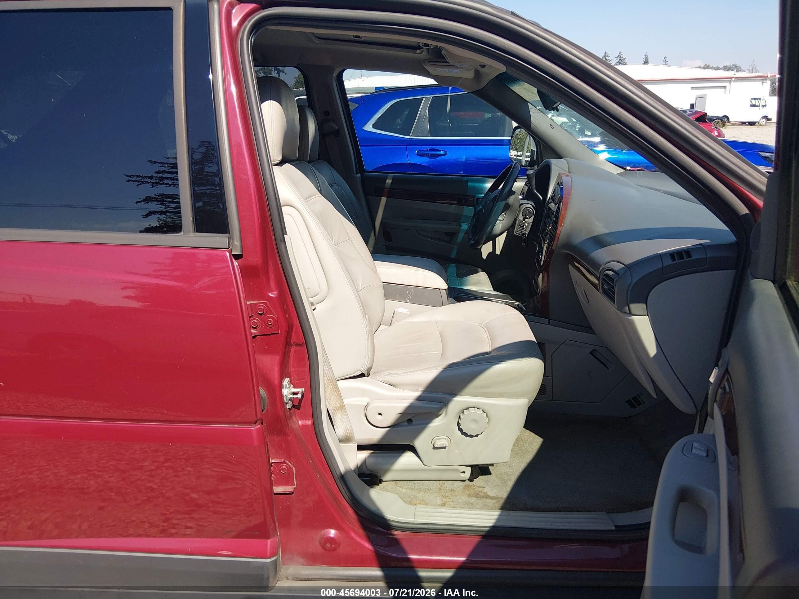 2007 Buick Rendezvous Cxl Red vin: 3G5DA03L57S514781