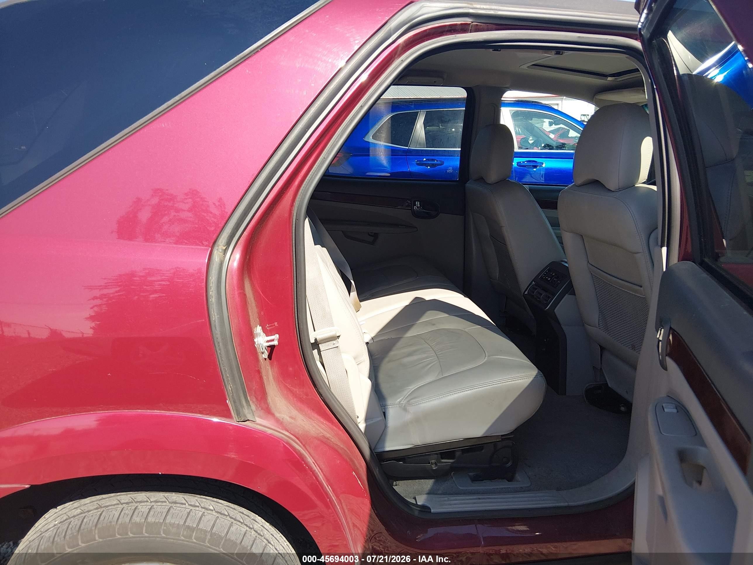 2007 Buick Rendezvous Cxl Red vin: 3G5DA03L57S514781