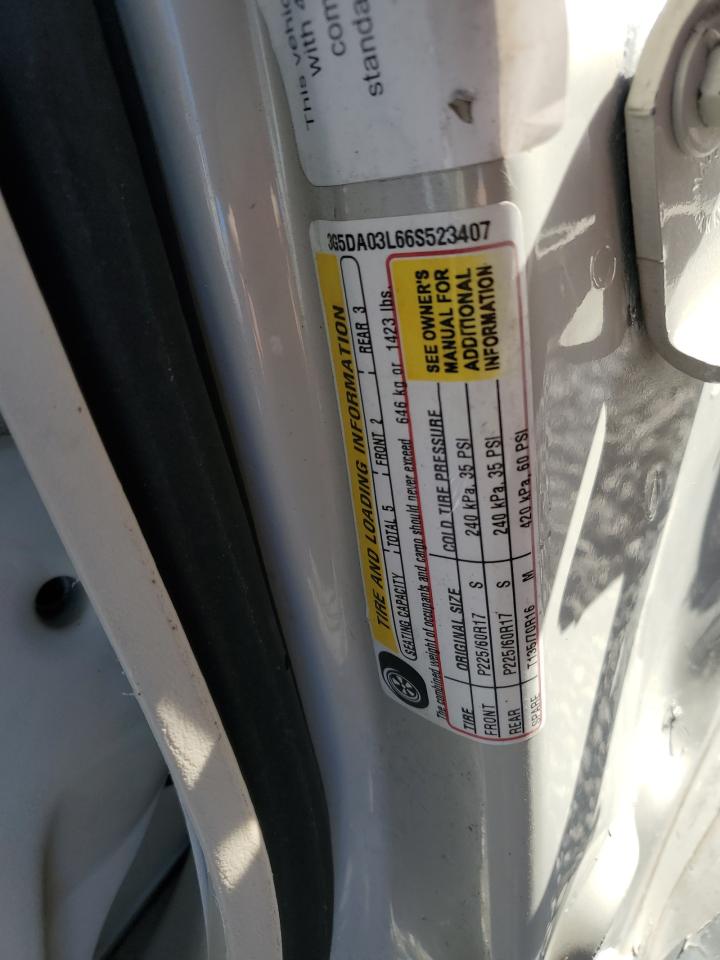 2006 Buick Rendezvous Cx White vin: 3G5DA03L66S523407