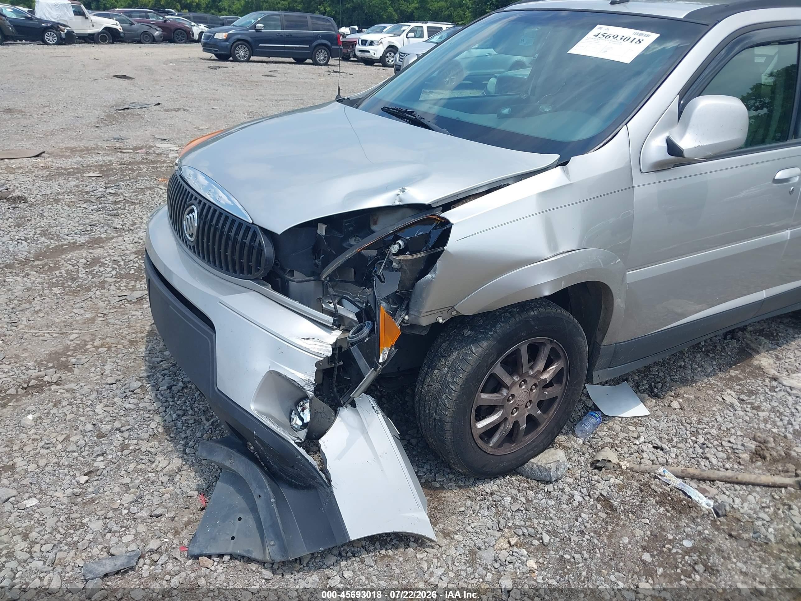 2007 Buick Rendezvous Cxl Silver vin: 3G5DA03L67S560989
