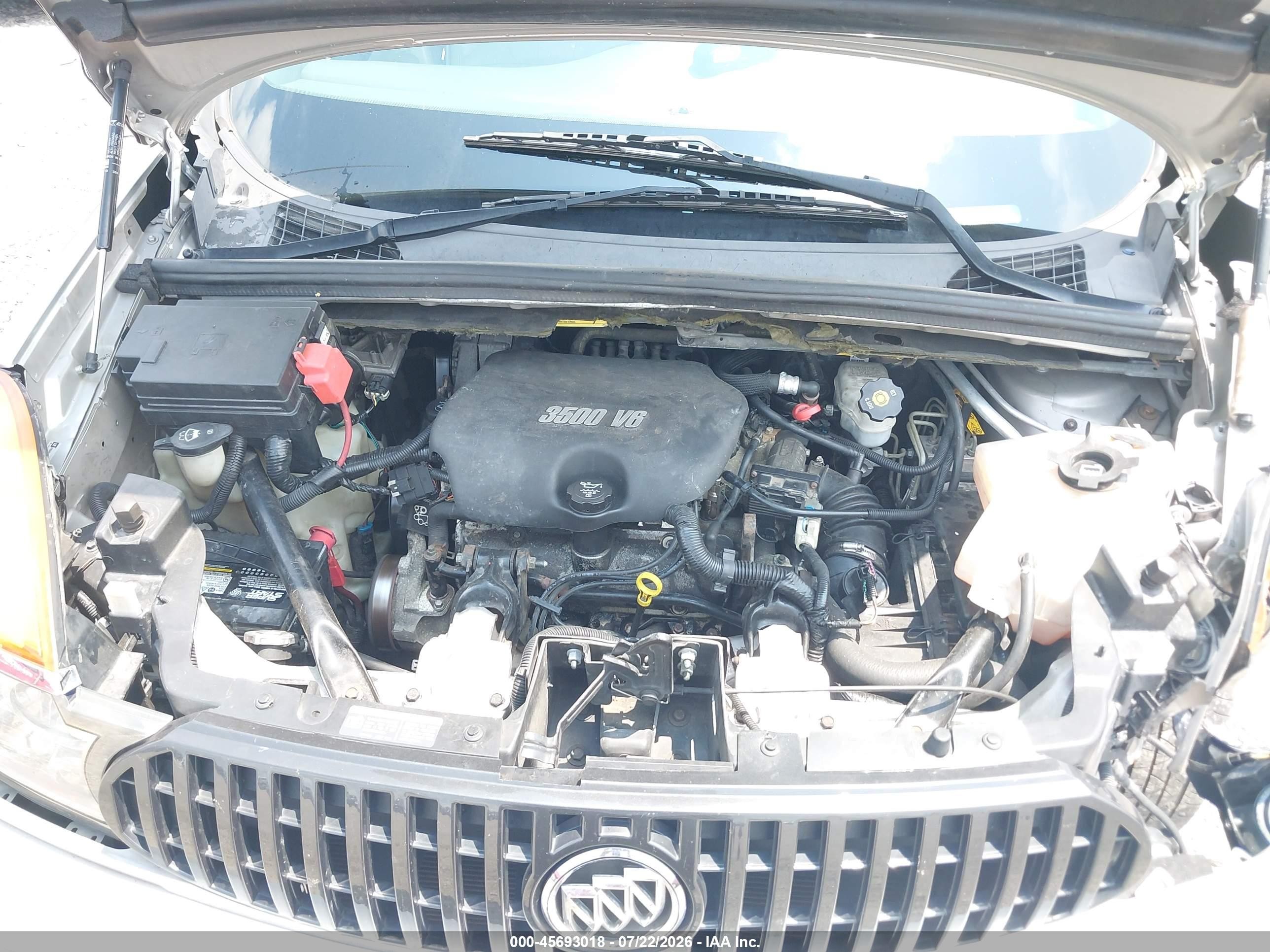 2007 Buick Rendezvous Cxl Silver vin: 3G5DA03L67S560989