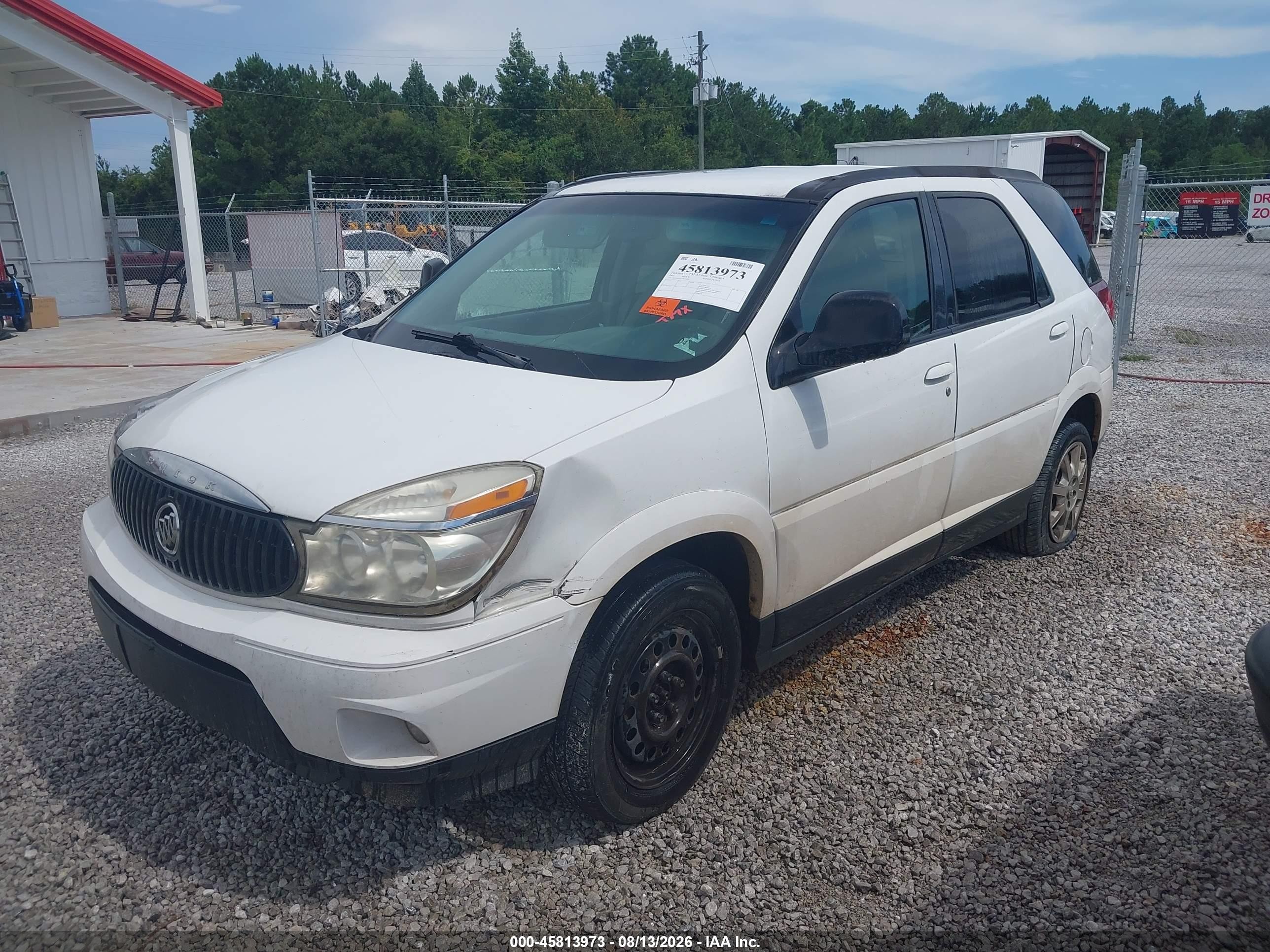 2007 Buick Rendezvous Cx White vin: 3G5DA03L77S579891