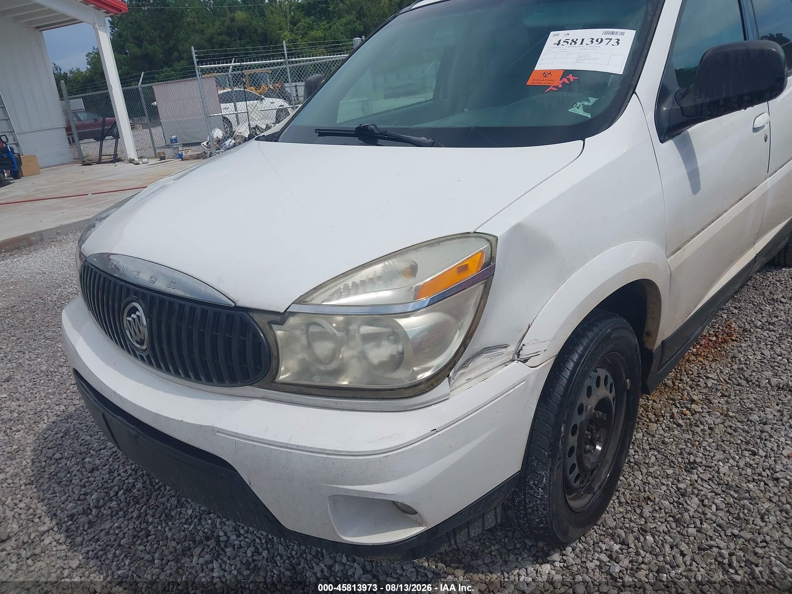 2007 Buick Rendezvous Cx White vin: 3G5DA03L77S579891