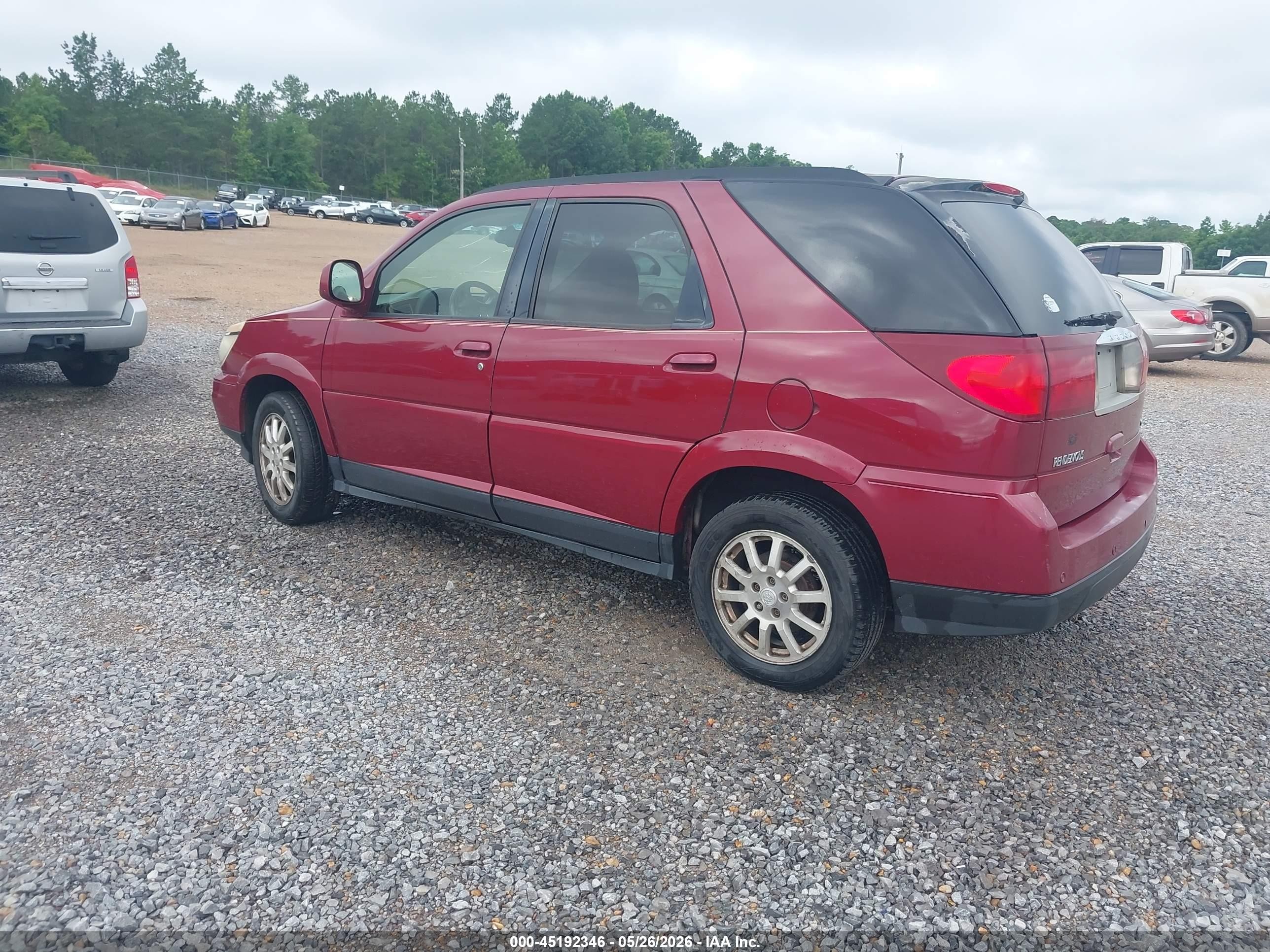 2007 Buick Rendezvous Cxl Maroon vin: 3G5DA03L77S594665