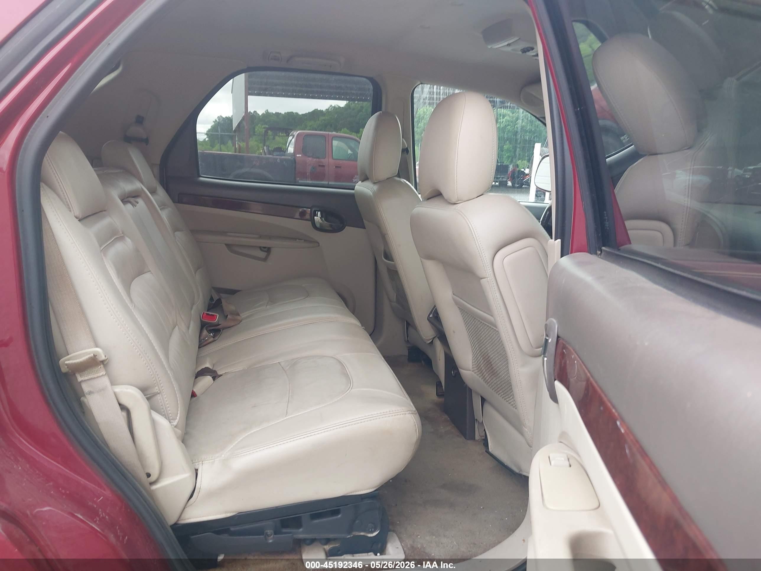 2007 Buick Rendezvous Cxl Maroon vin: 3G5DA03L77S594665