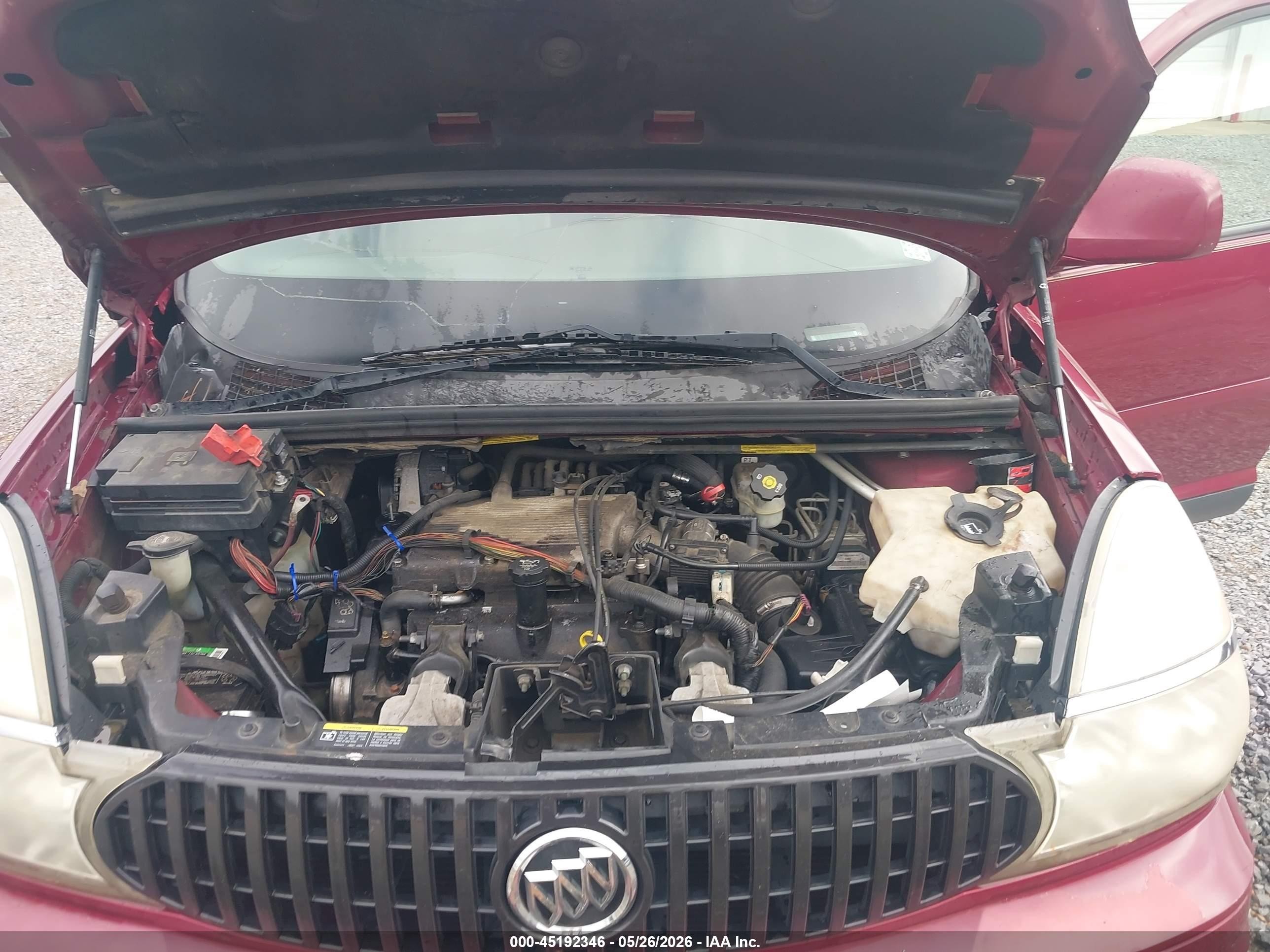 2007 Buick Rendezvous Cxl Maroon vin: 3G5DA03L77S594665