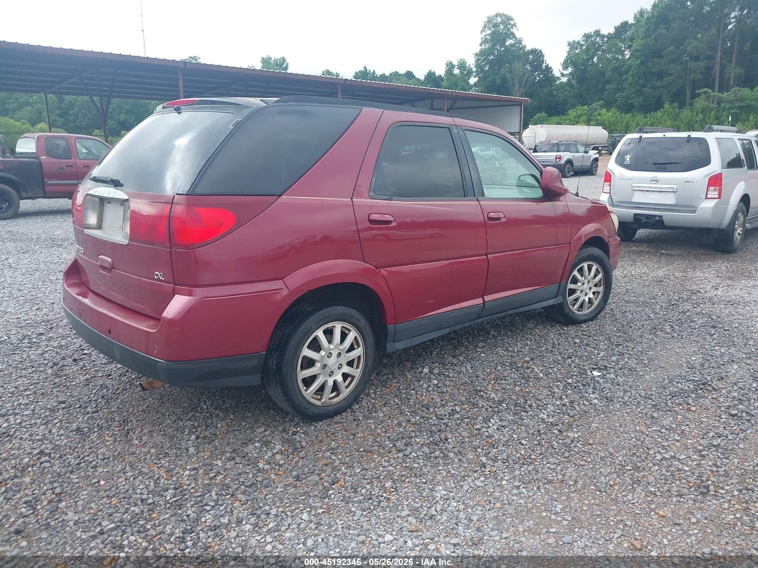 2007 Buick Rendezvous Cxl Maroon vin: 3G5DA03L77S594665