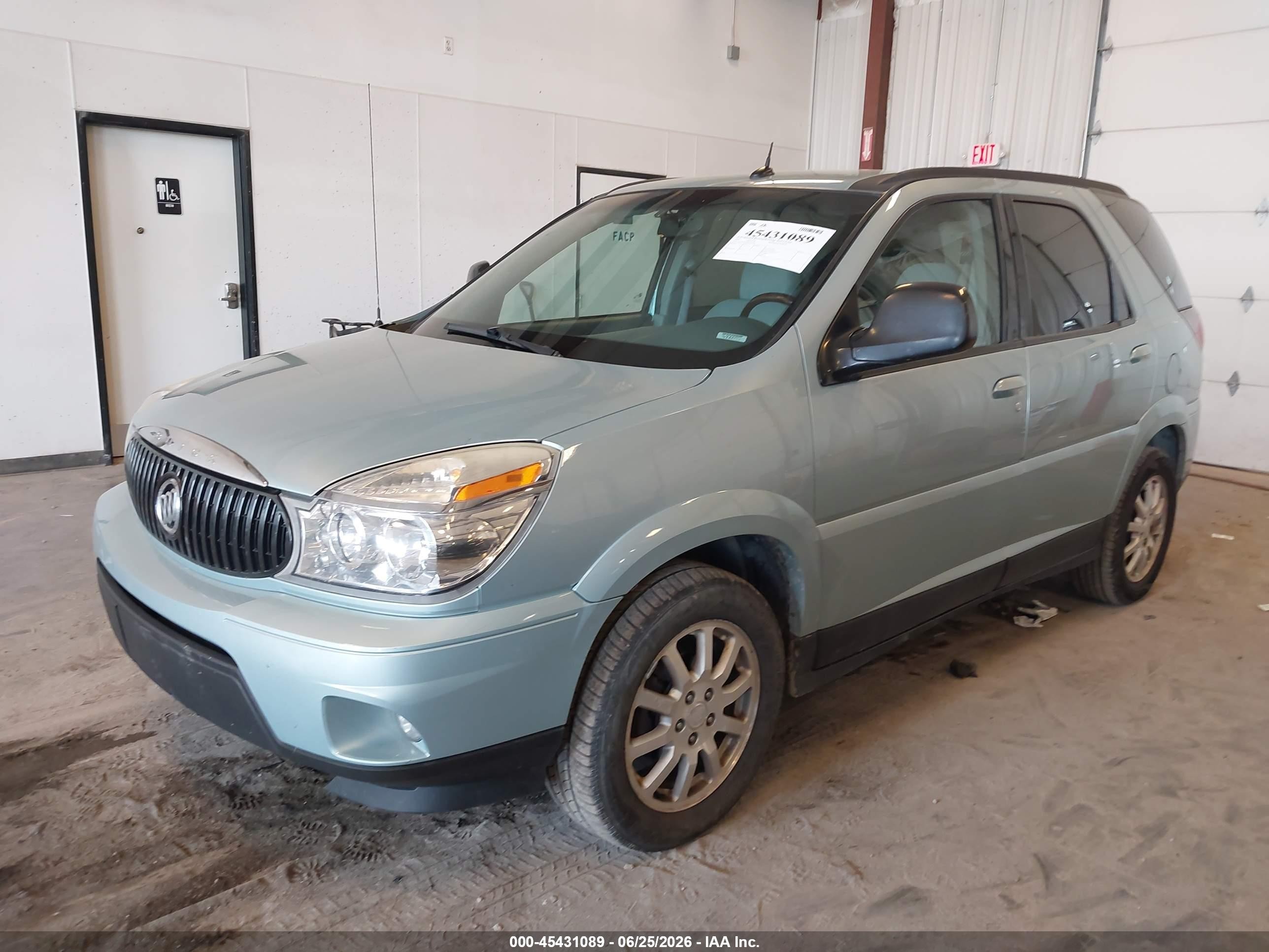 2006 Buick Rendezvous Cx Blue vin: 3G5DA03L86S526616