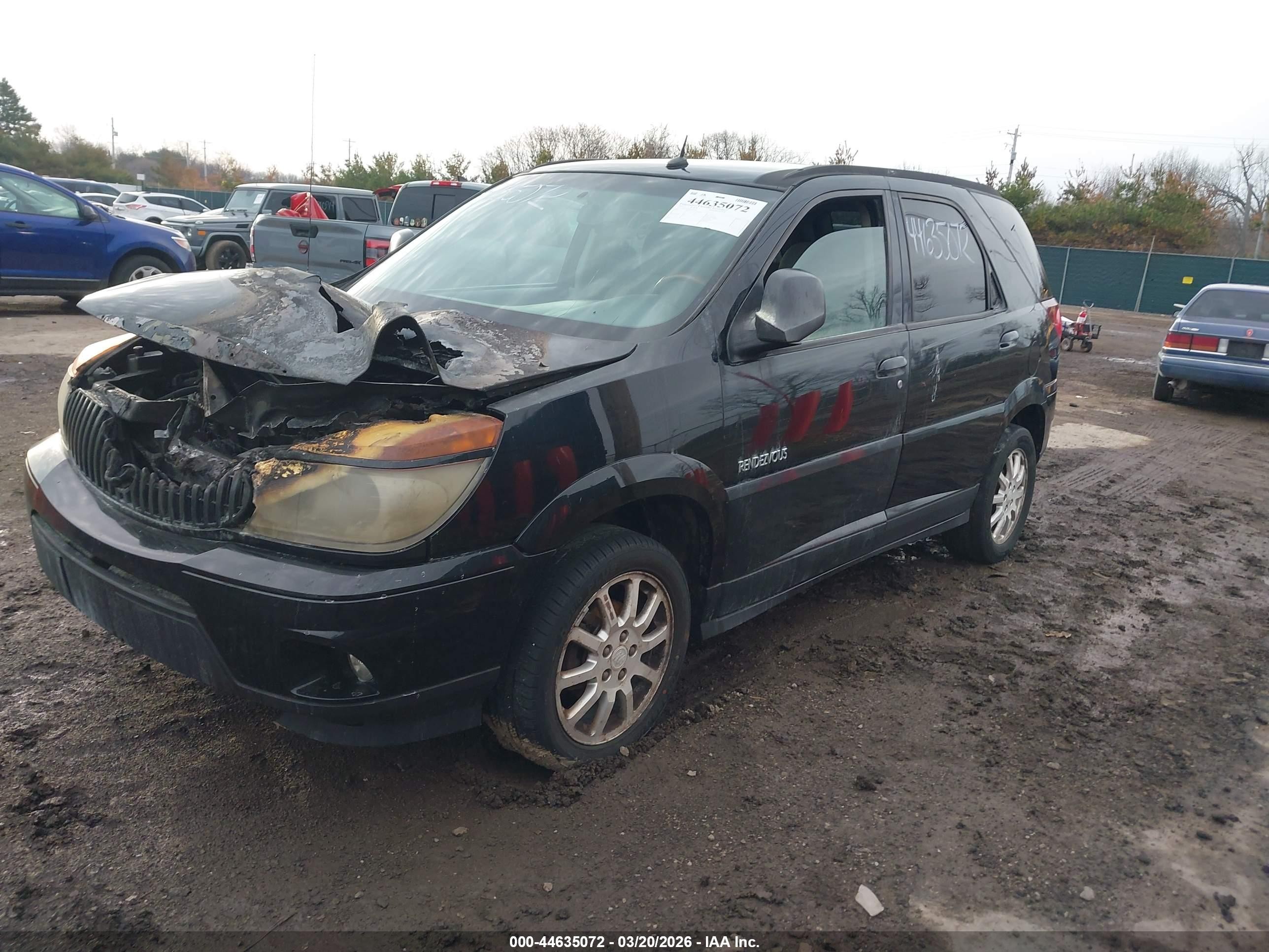 2007 Buick Rendezvous Cx Black vin: 3G5DA03L87S509994