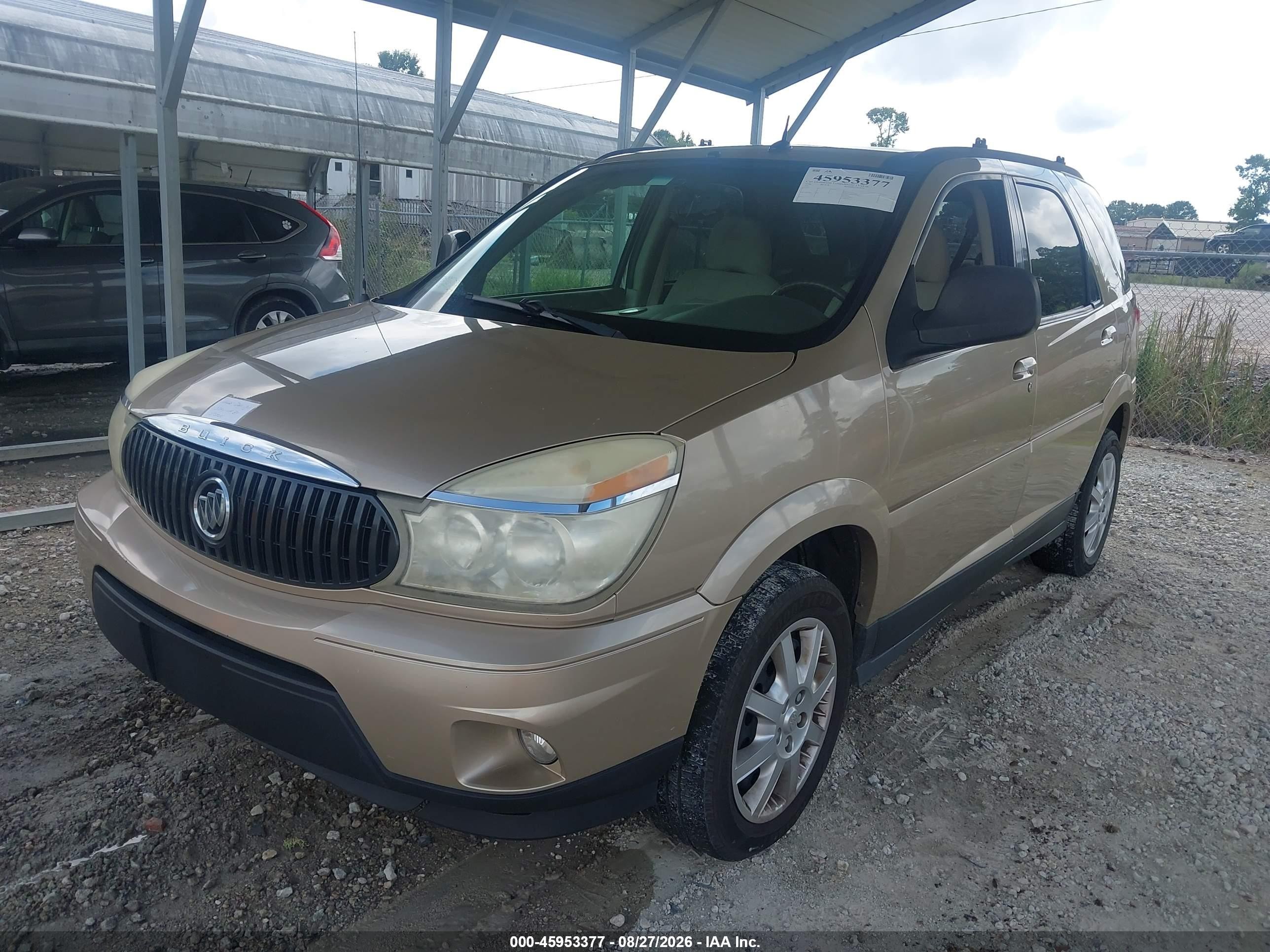2006 Buick Rendezvous Cx/cxl Gold vin: 3G5DA03LX6S549685