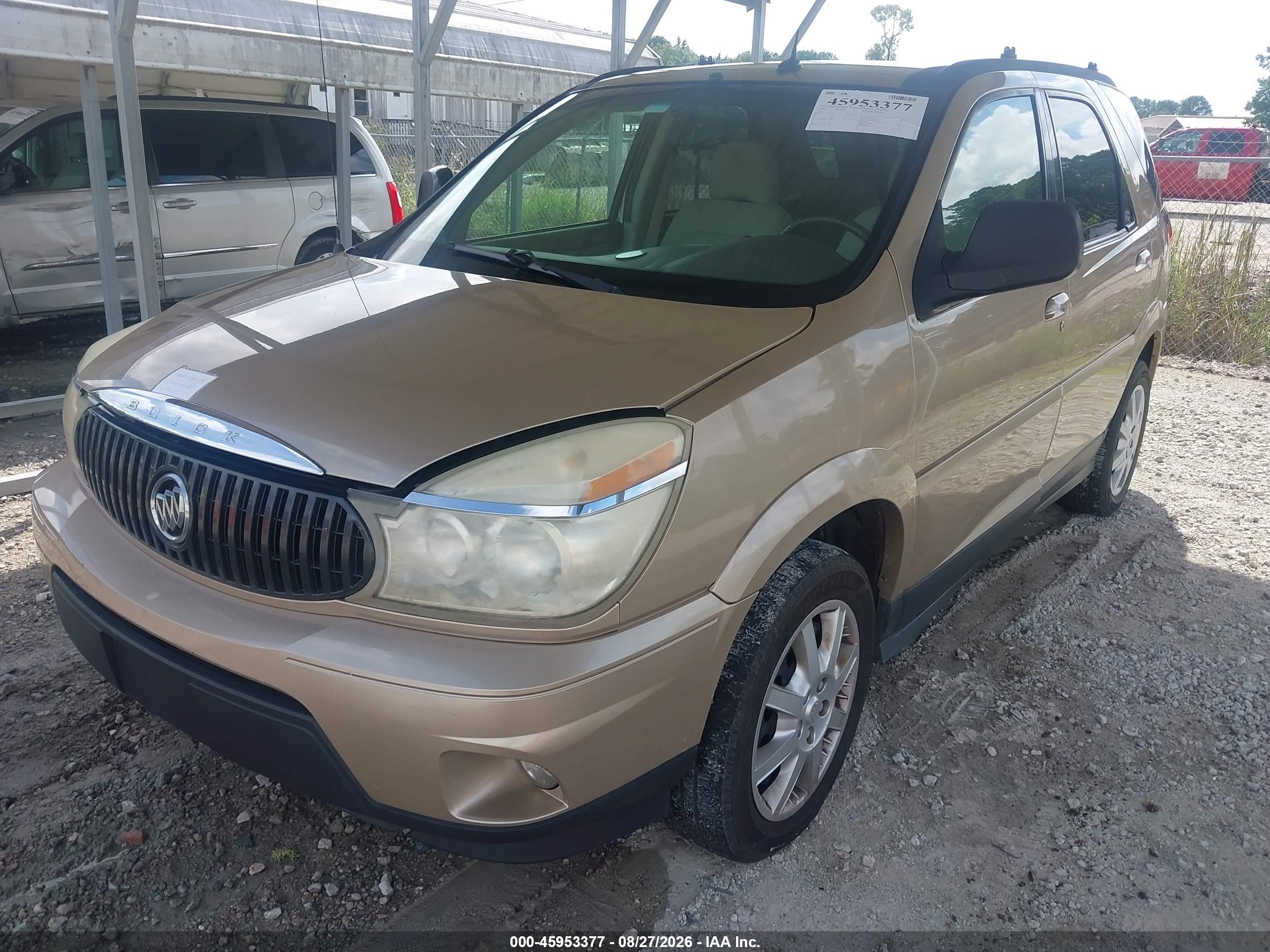 2006 Buick Rendezvous Cx/cxl Gold vin: 3G5DA03LX6S549685