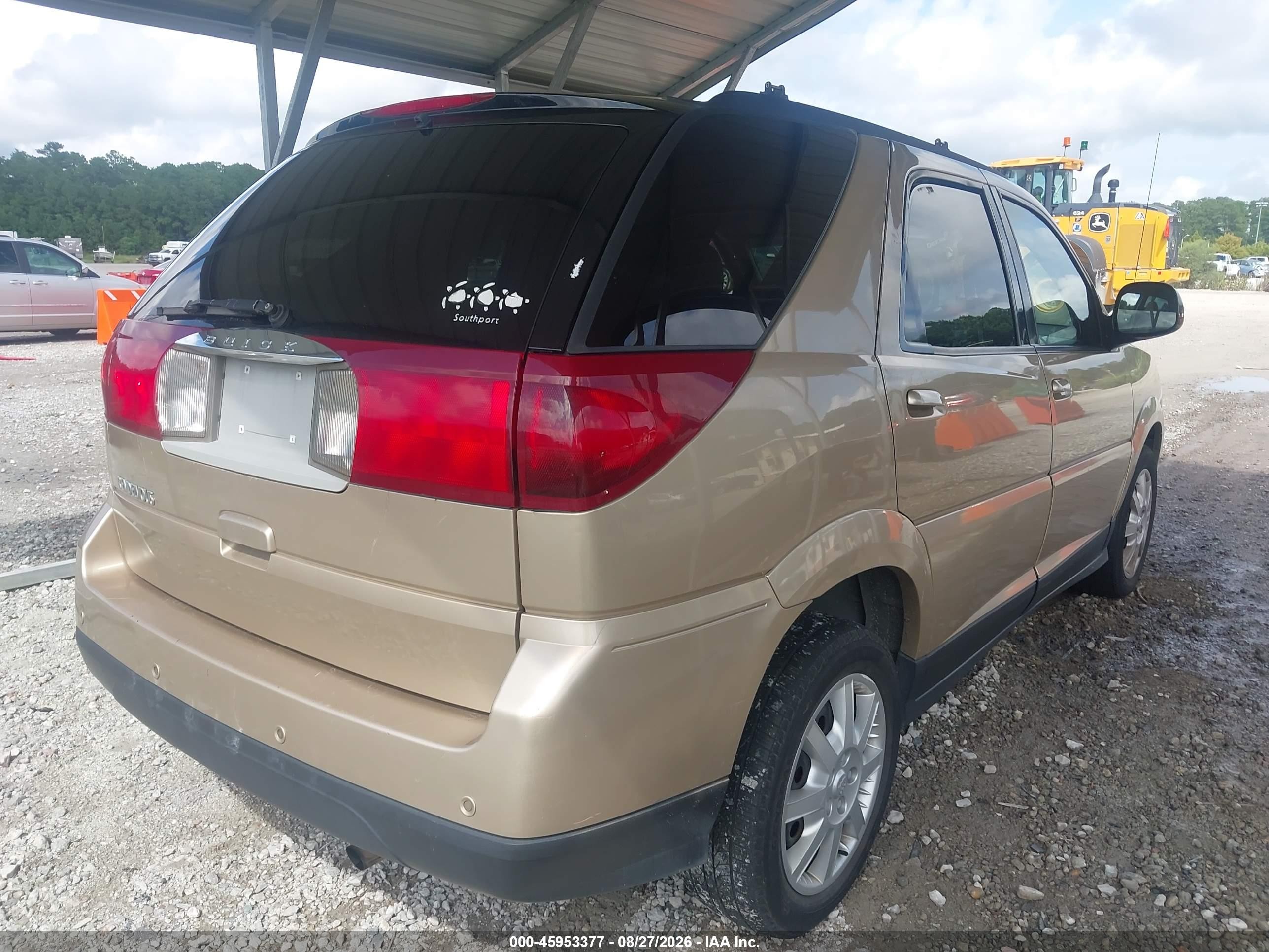2006 Buick Rendezvous Cx/cxl Gold vin: 3G5DA03LX6S549685