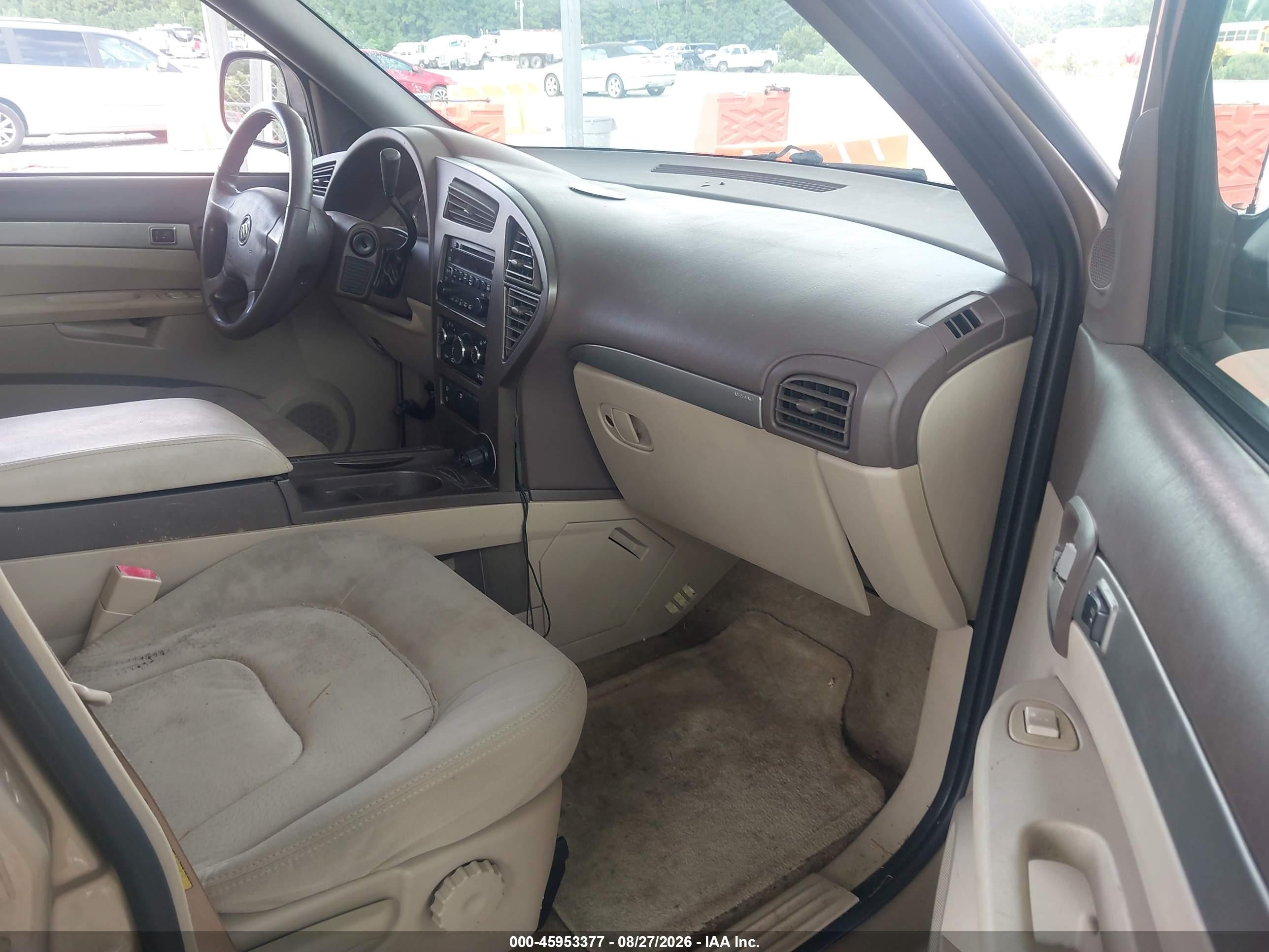 2006 Buick Rendezvous Cx/cxl Gold vin: 3G5DA03LX6S549685