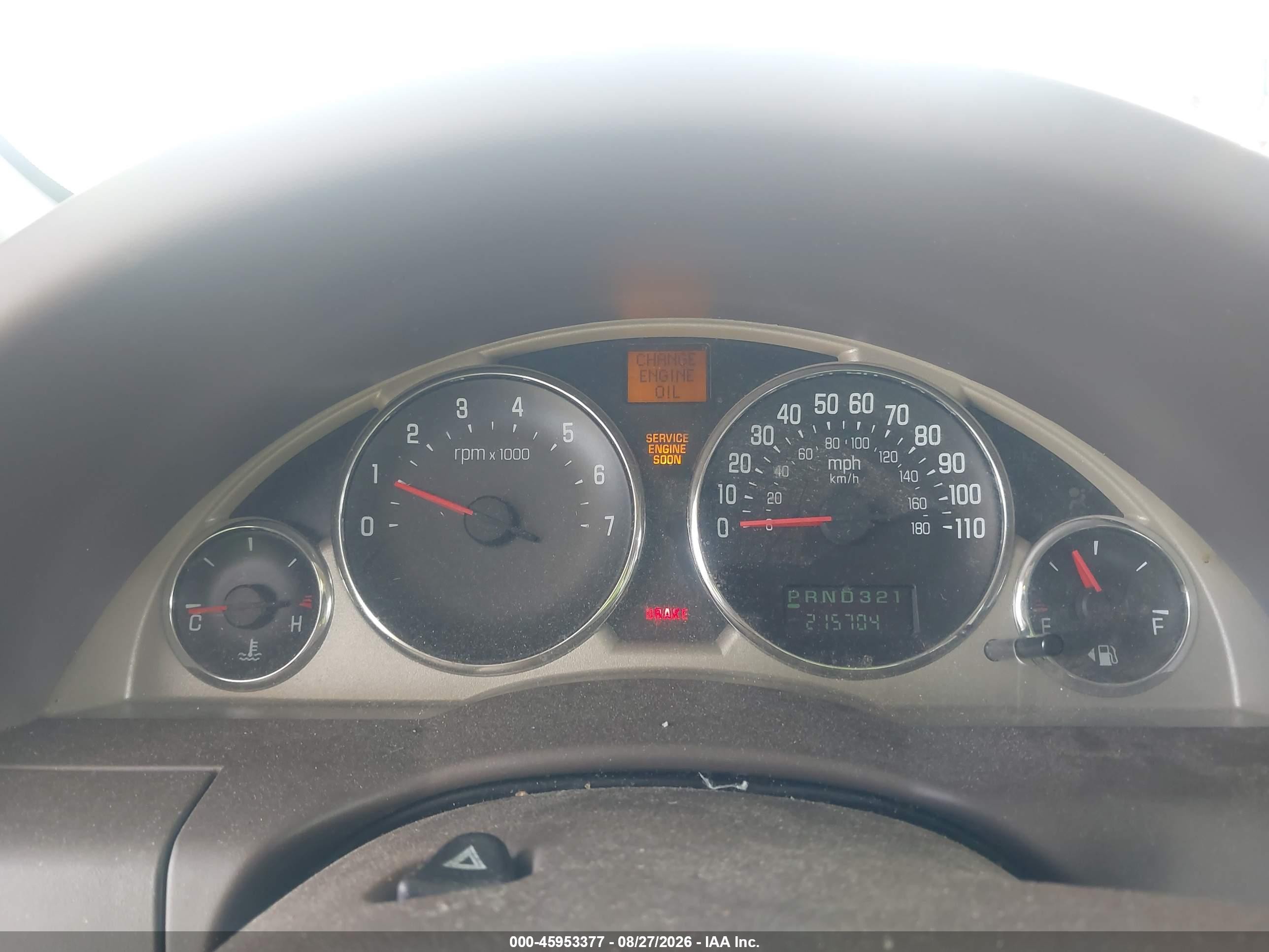 2006 Buick Rendezvous Cx/cxl Gold vin: 3G5DA03LX6S549685