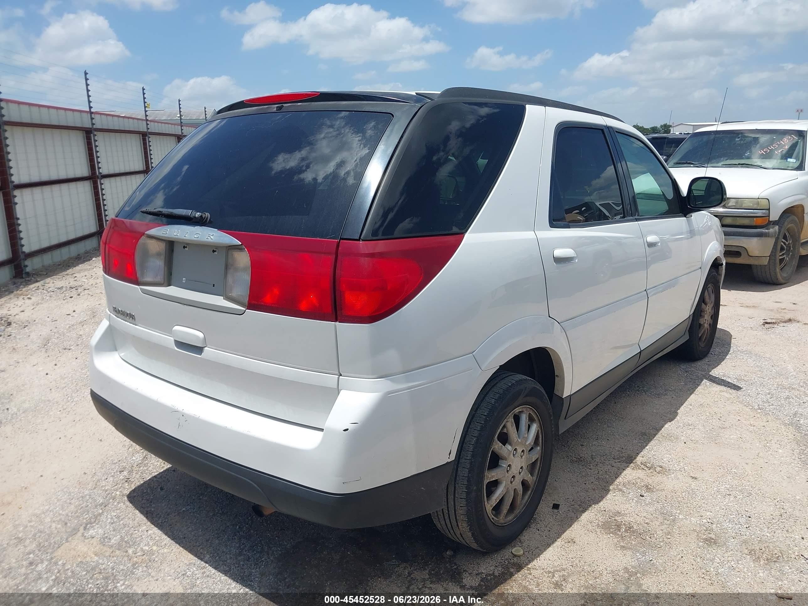 2006 Buick Rendezvous Cx White vin: 3G5DA03LX6S594108