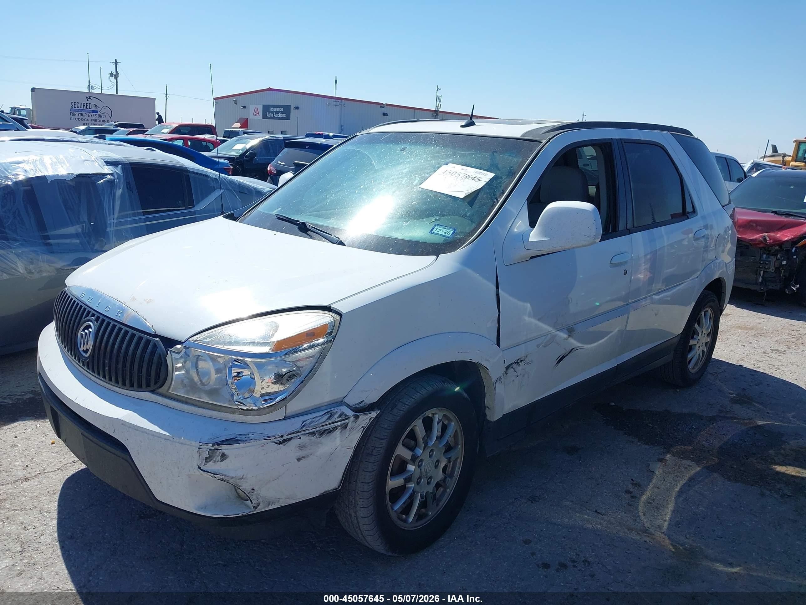 2006 Buick Rendezvous Cx White vin: 3G5DA03LX6S636017
