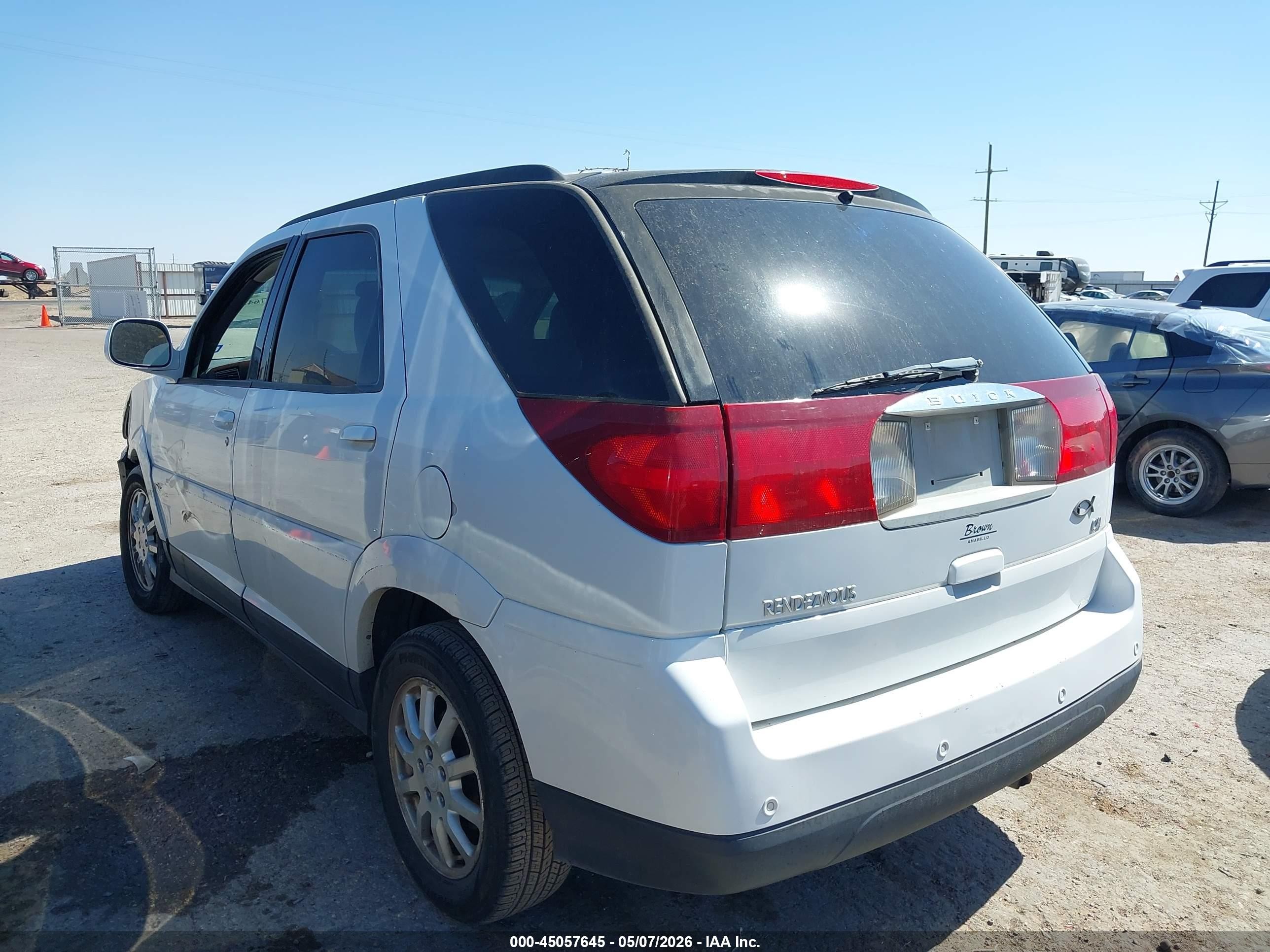 2006 Buick Rendezvous Cx White vin: 3G5DA03LX6S636017