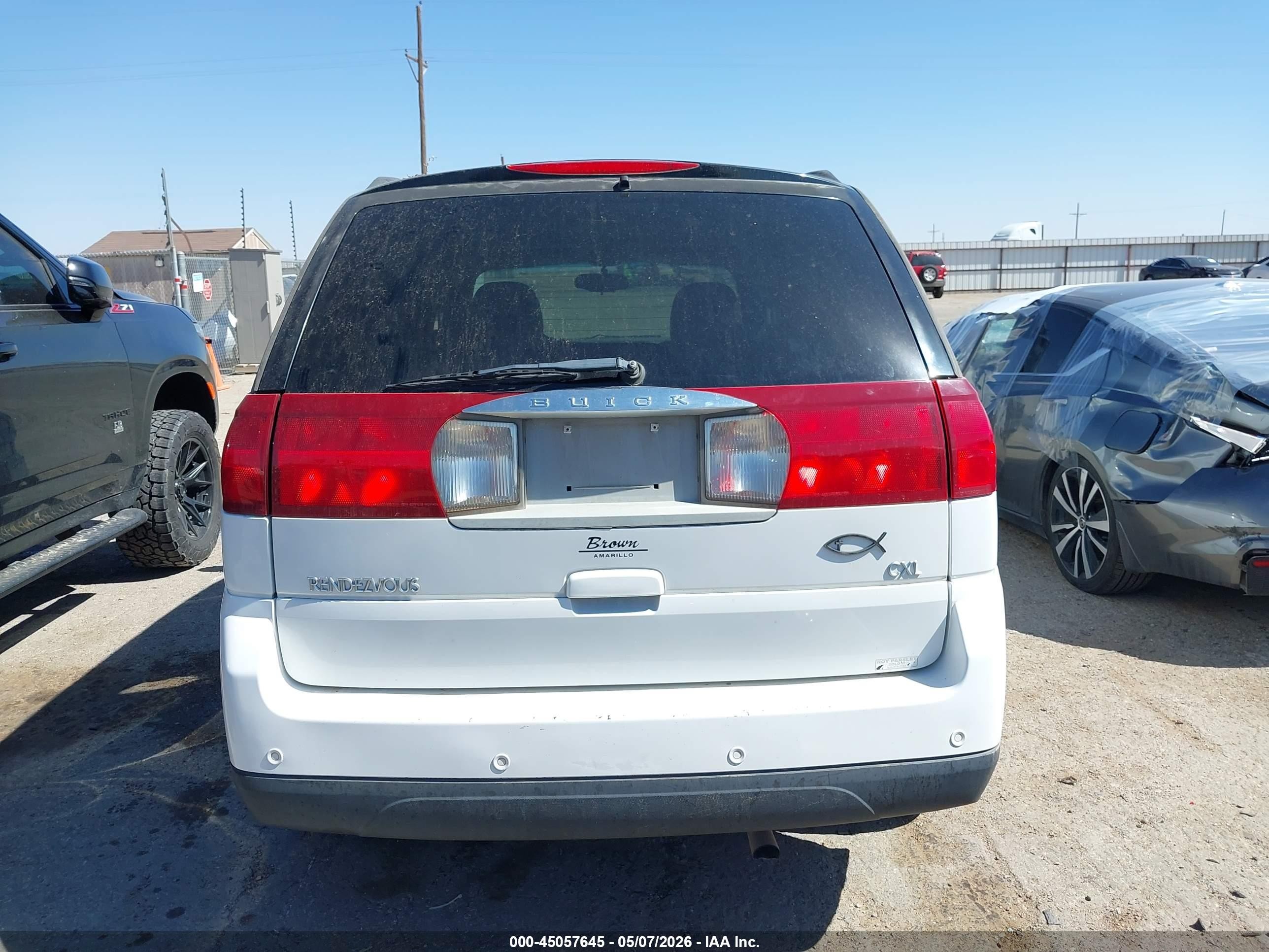 2006 Buick Rendezvous Cx White vin: 3G5DA03LX6S636017