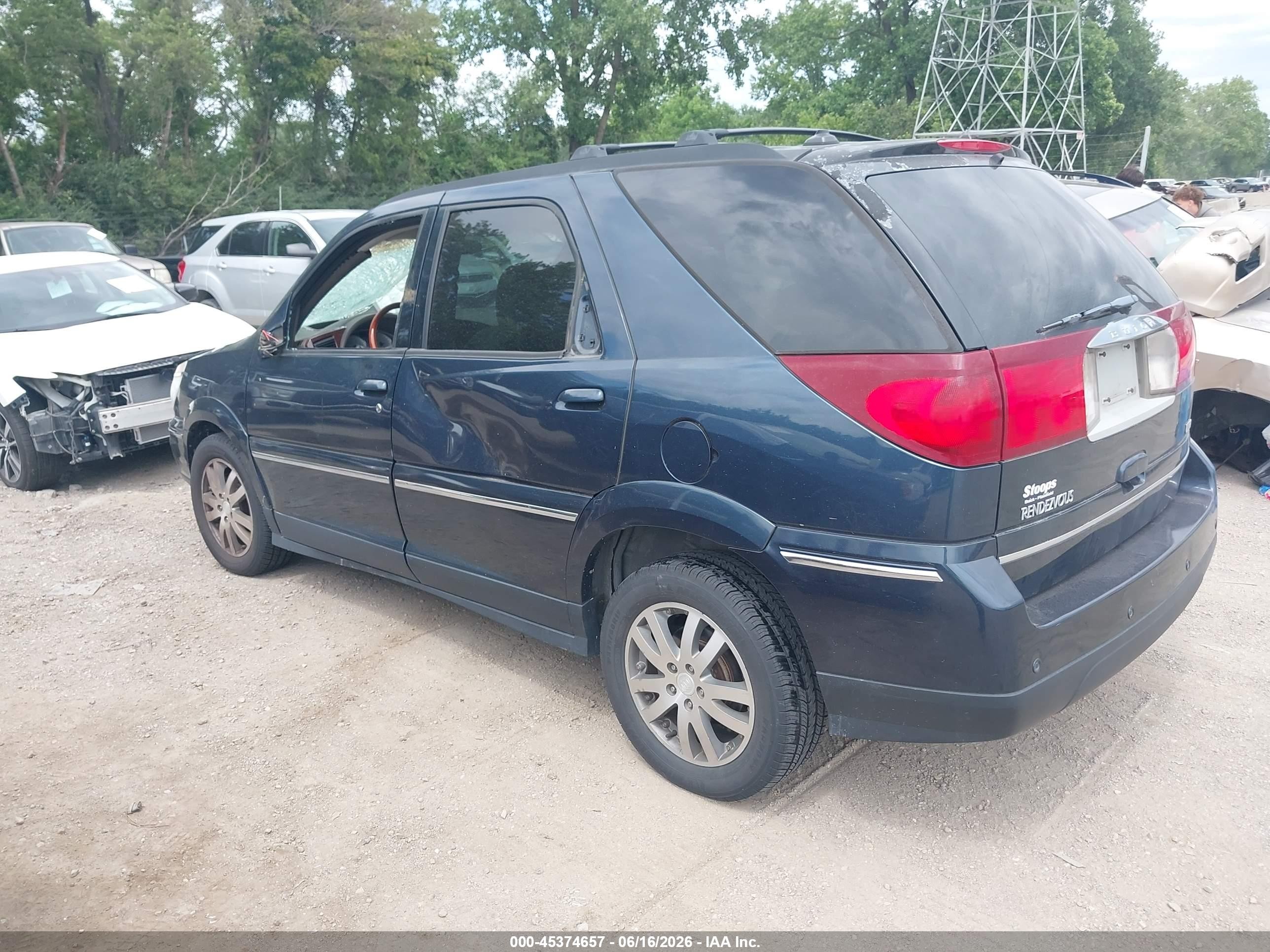 2004 Buick Rendezvous Cx Dark Blue vin: 3G5DB03704S576178