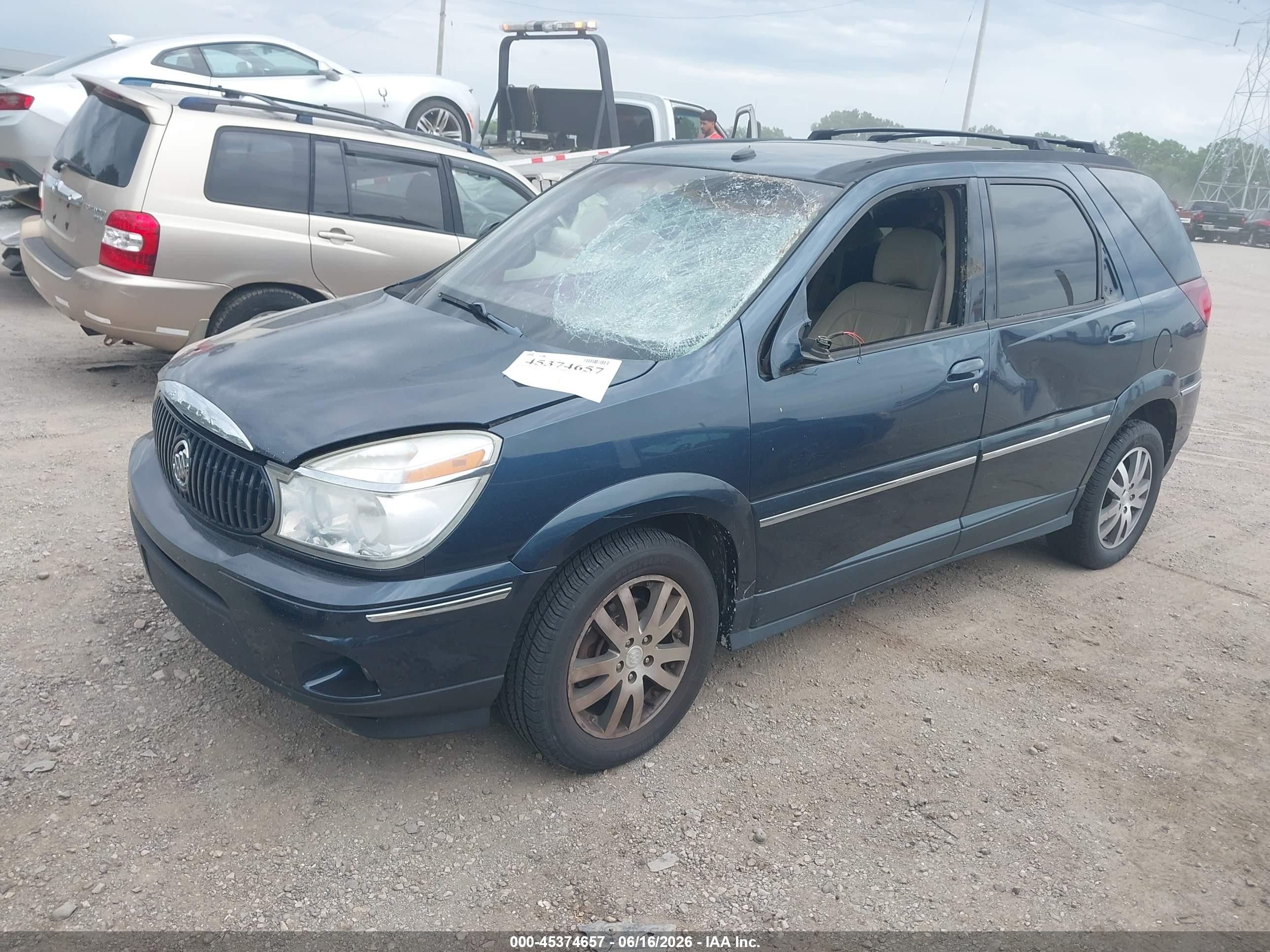 2004 Buick Rendezvous Cx Dark Blue vin: 3G5DB03704S576178