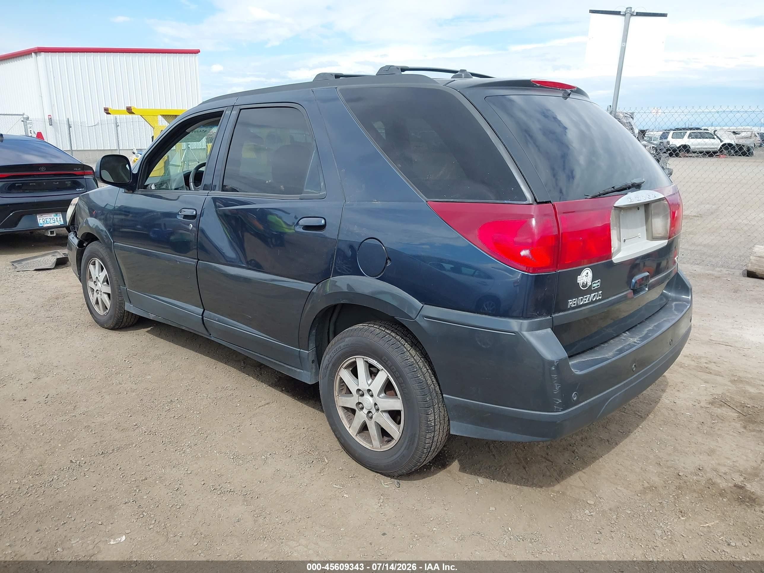 2004 Buick Rendezvous Cx Blue vin: 3G5DB03754S589184