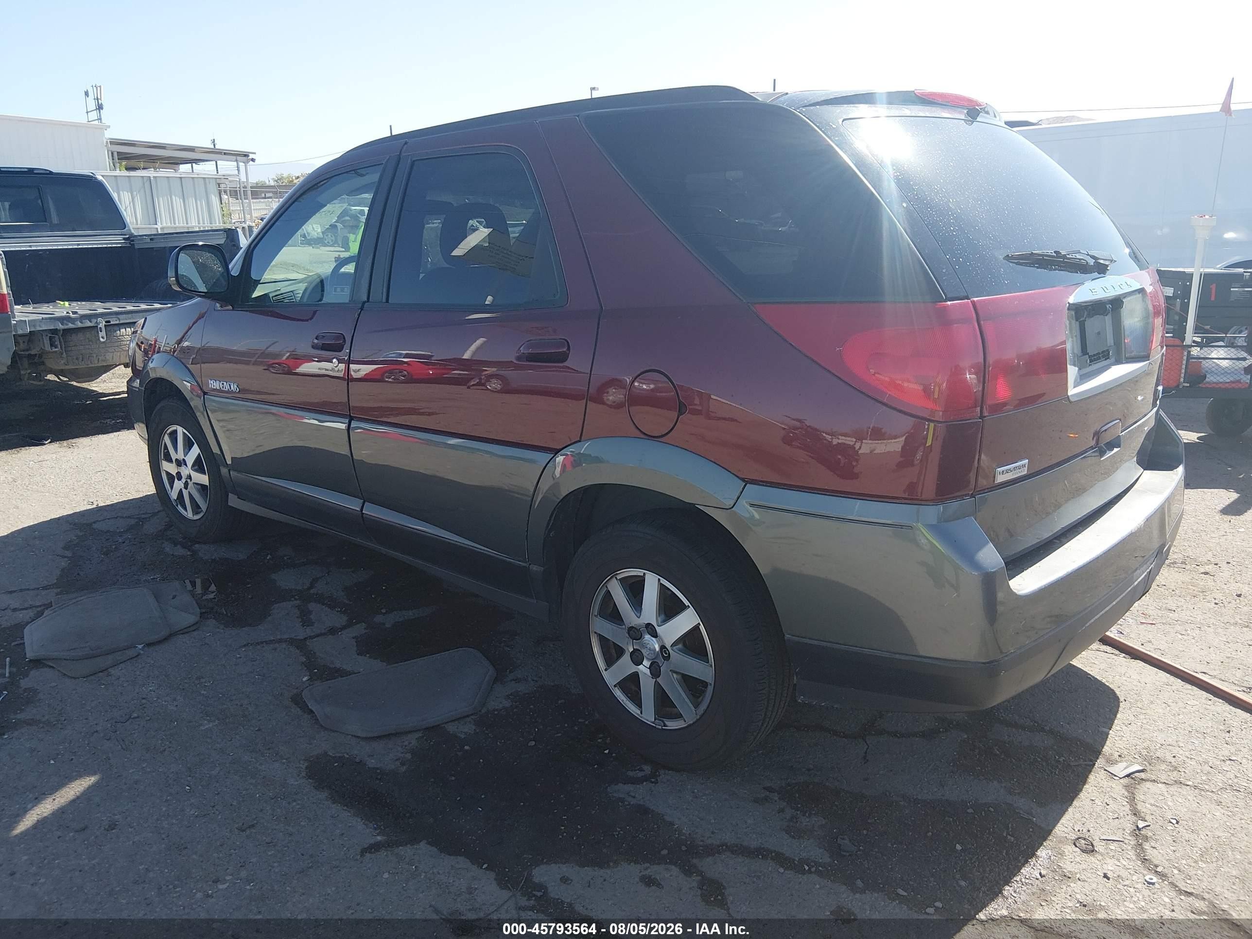 2002 Buick Rendezvous Cx Maroon vin: 3G5DB03E02S539109