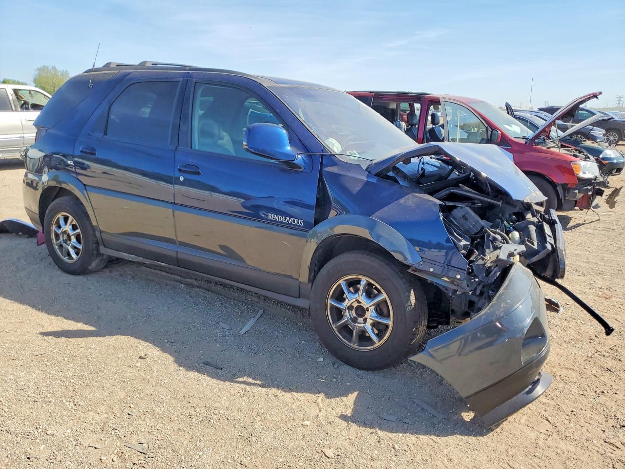 2002 Buick Rendezvous Cx Blue vin: 3G5DB03E12S531410