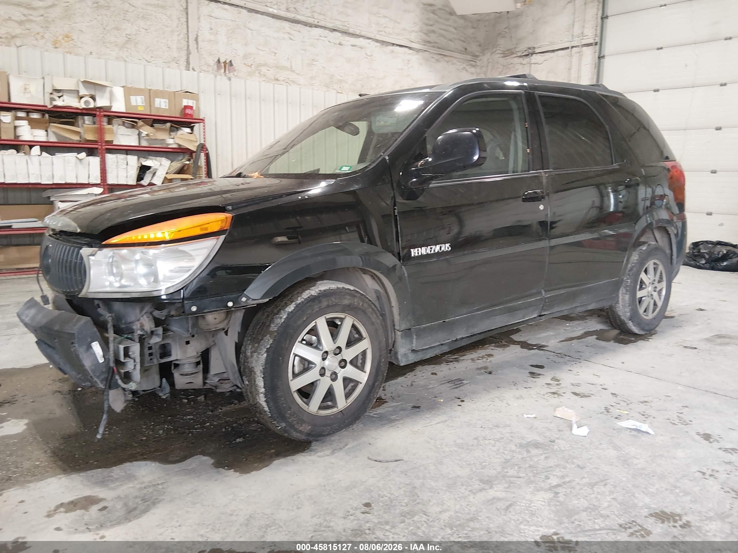 2002 Buick Rendezvous Cxl Black vin: 3G5DB03E22S511375