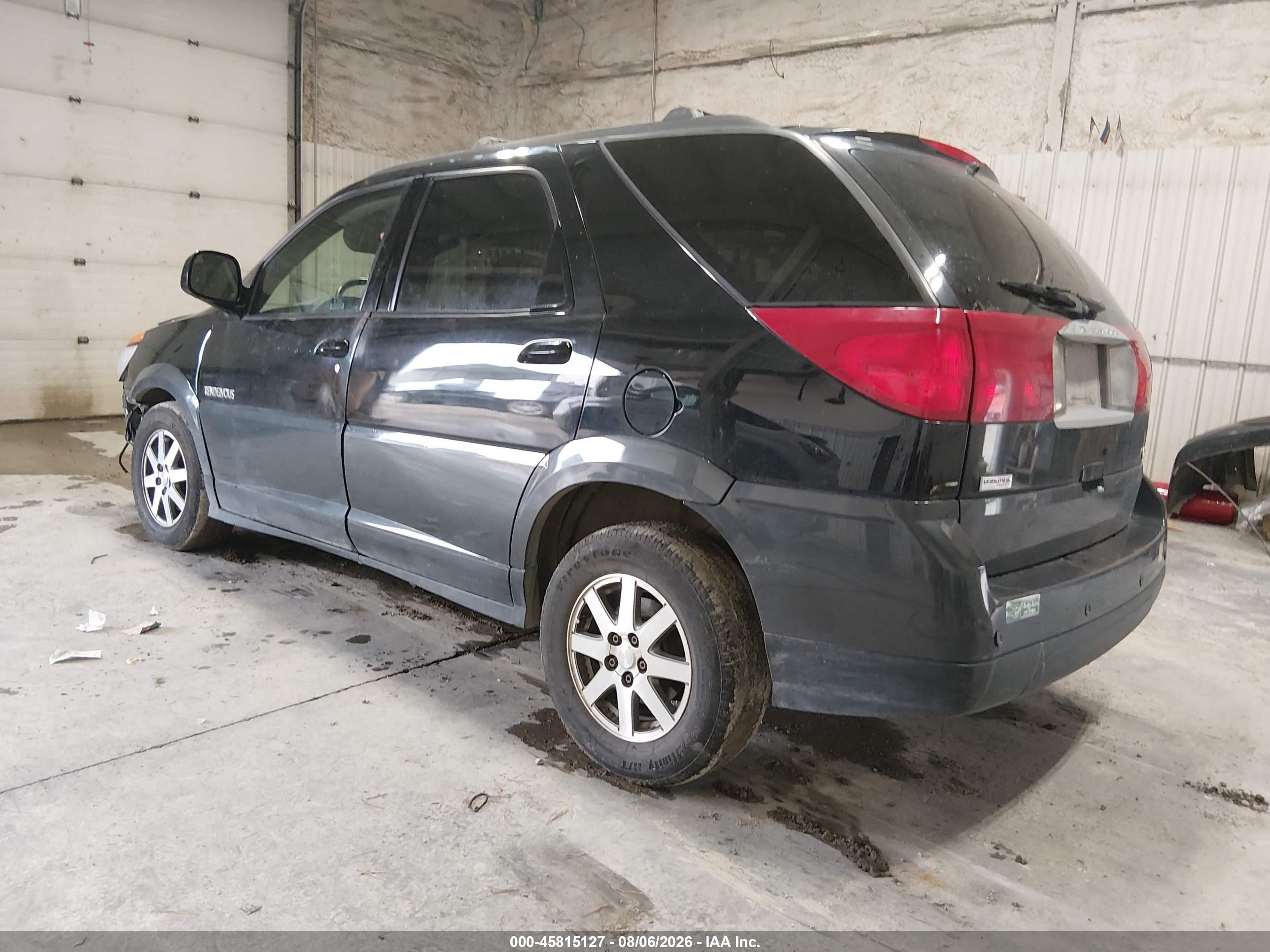 2002 Buick Rendezvous Cxl Black vin: 3G5DB03E22S511375