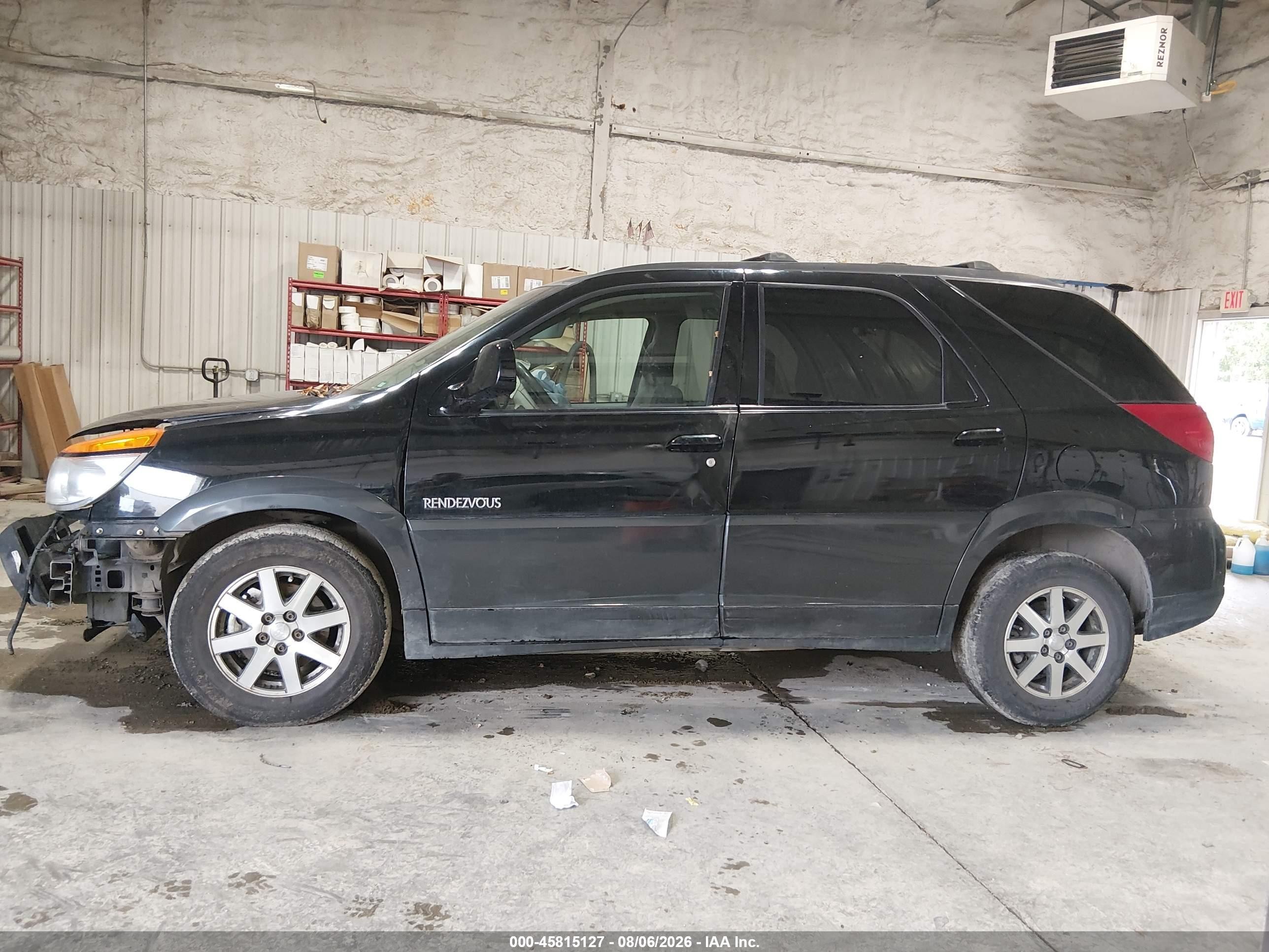 2002 Buick Rendezvous Cxl Black vin: 3G5DB03E22S511375