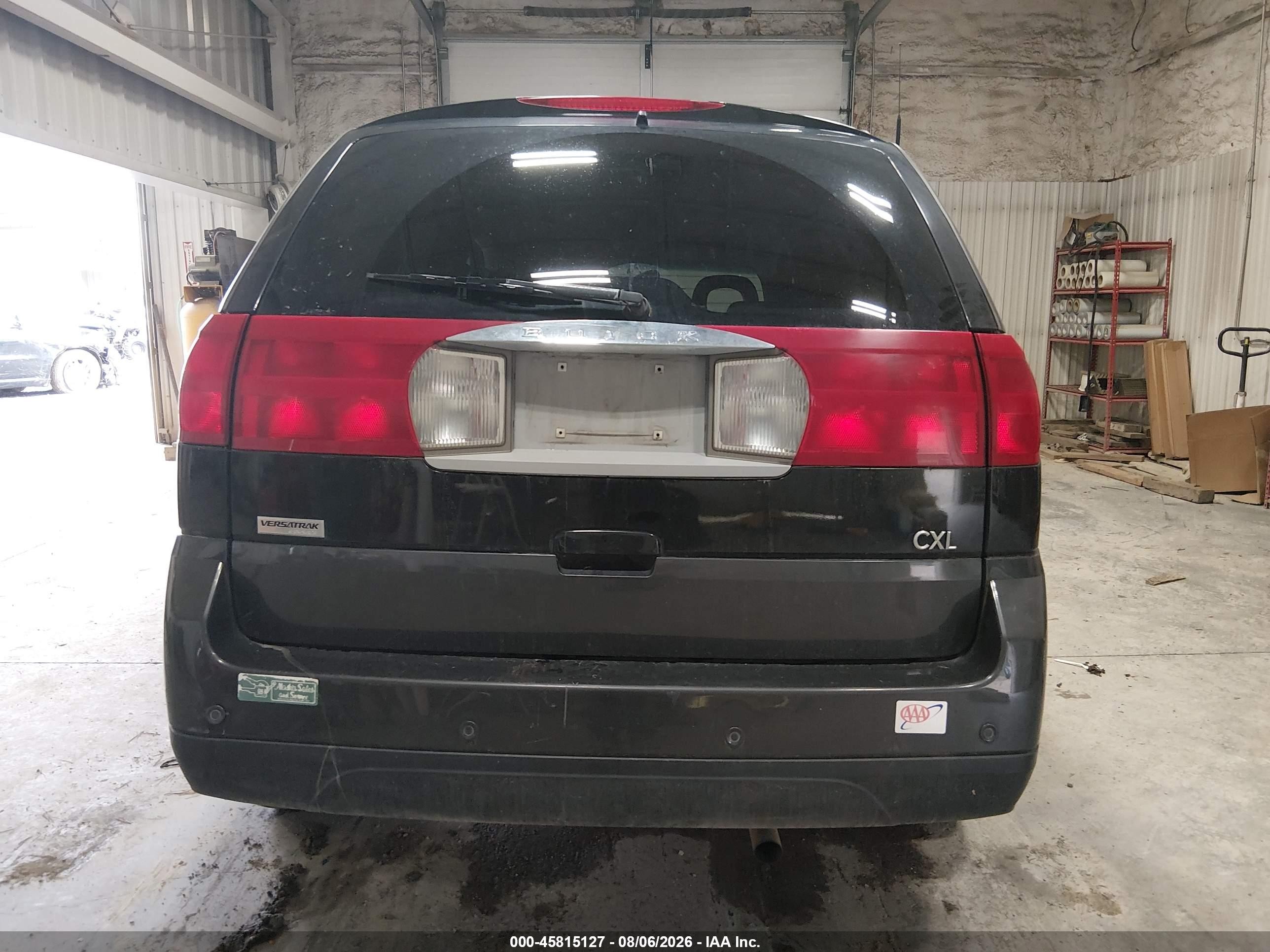 2002 Buick Rendezvous Cxl Black vin: 3G5DB03E22S511375