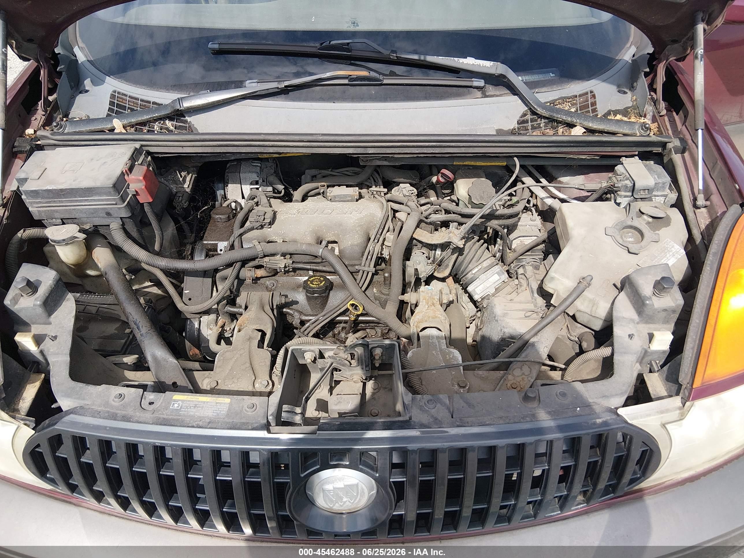 2002 Buick Rendezvous Cxl Red vin: 3G5DB03E22S561256