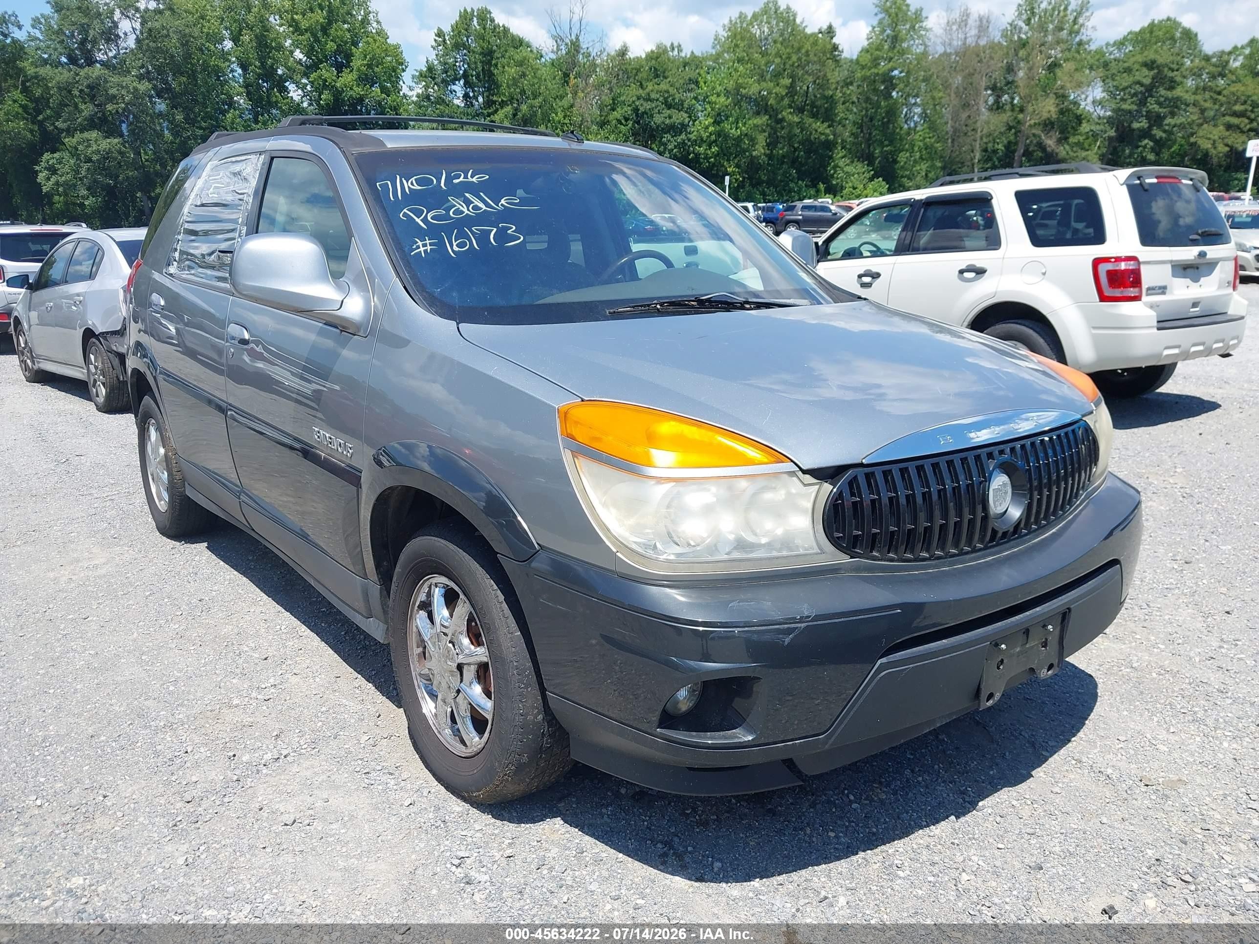 2003 Buick Rendezvous Cxl Silver vin: 3G5DB03E23S598227