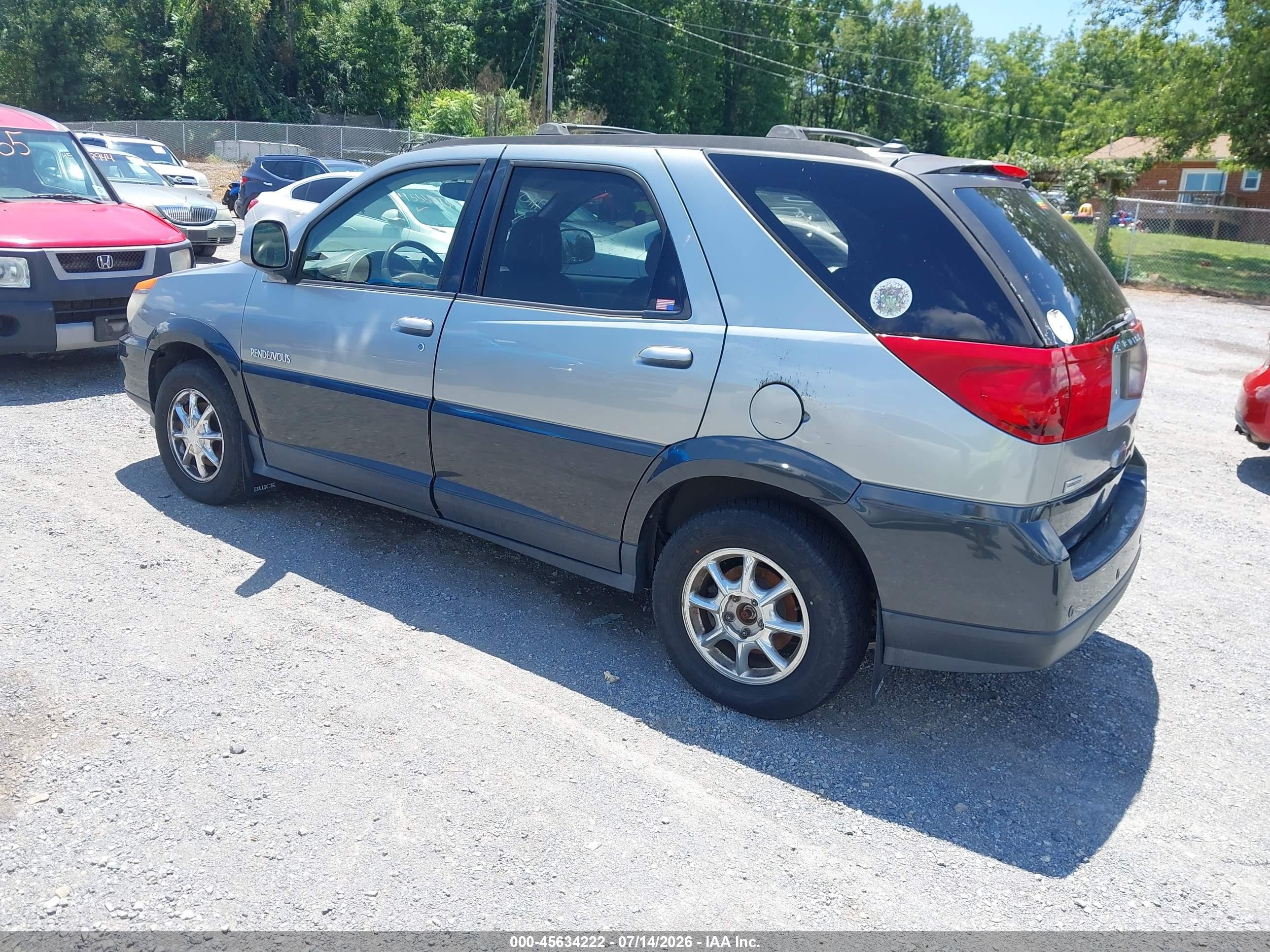 2003 Buick Rendezvous Cxl Silver vin: 3G5DB03E23S598227