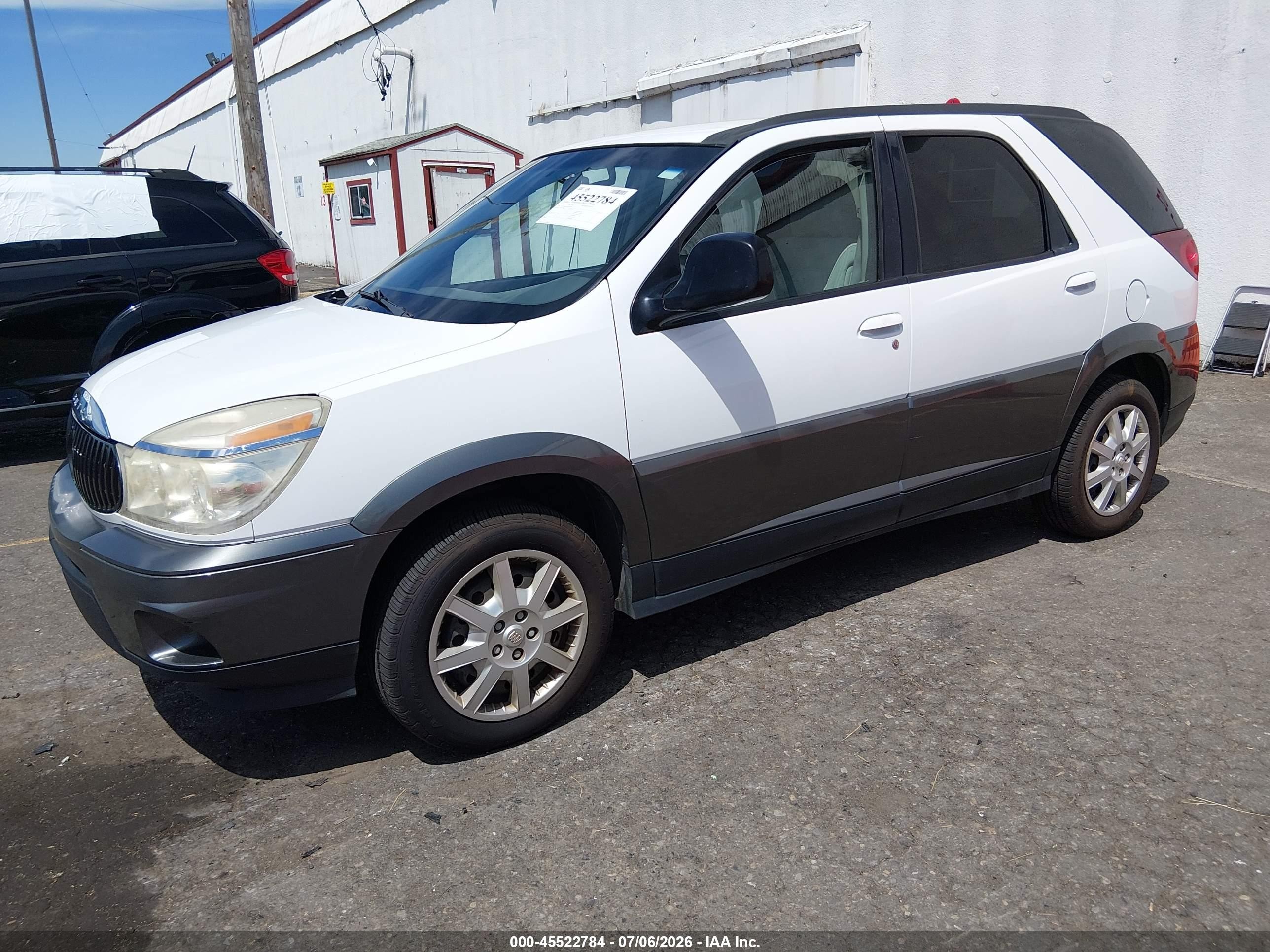 2005 Buick Rendezvous Cx White vin: 3G5DB03E35S528674