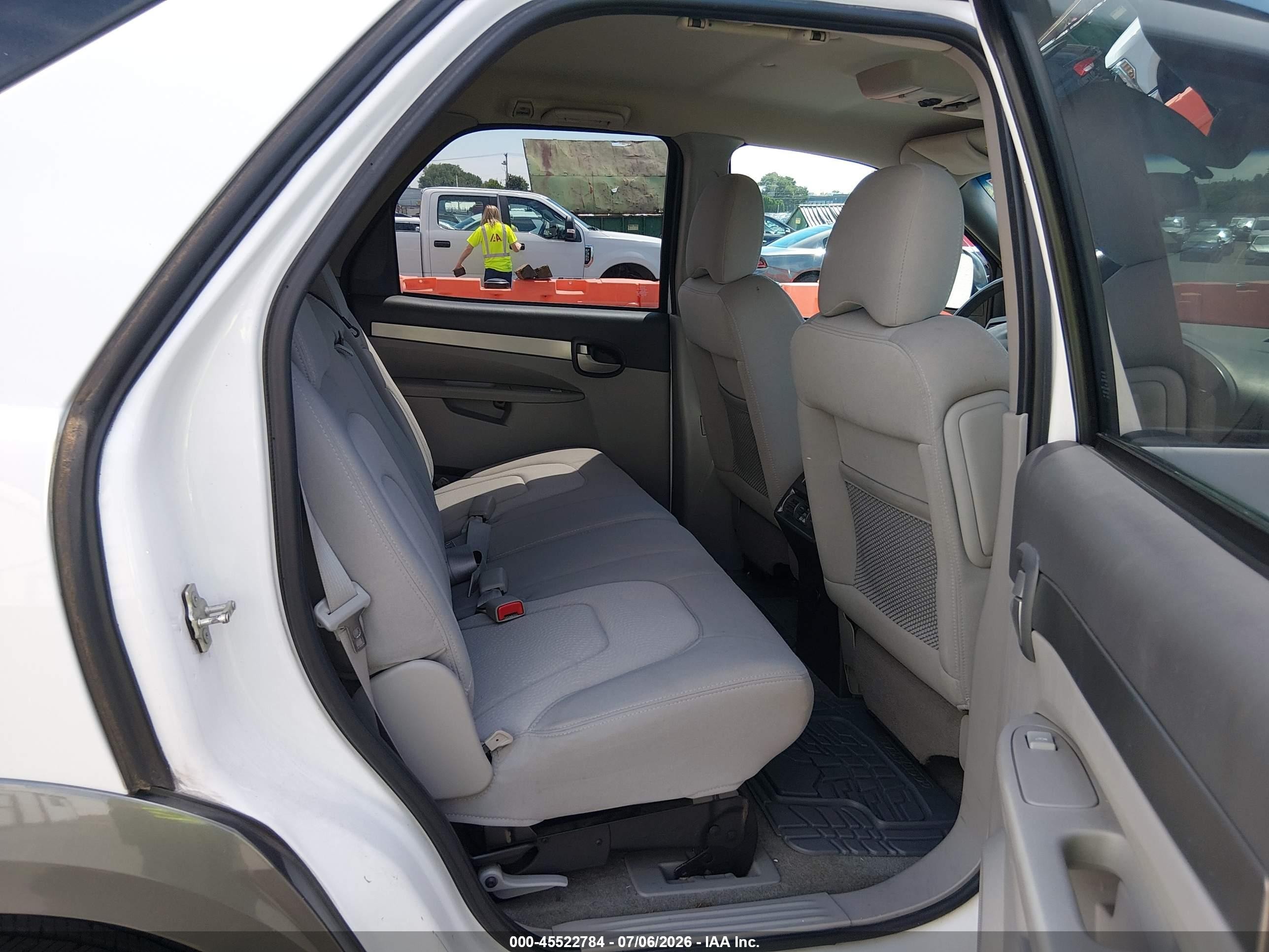 2005 Buick Rendezvous Cx White vin: 3G5DB03E35S528674
