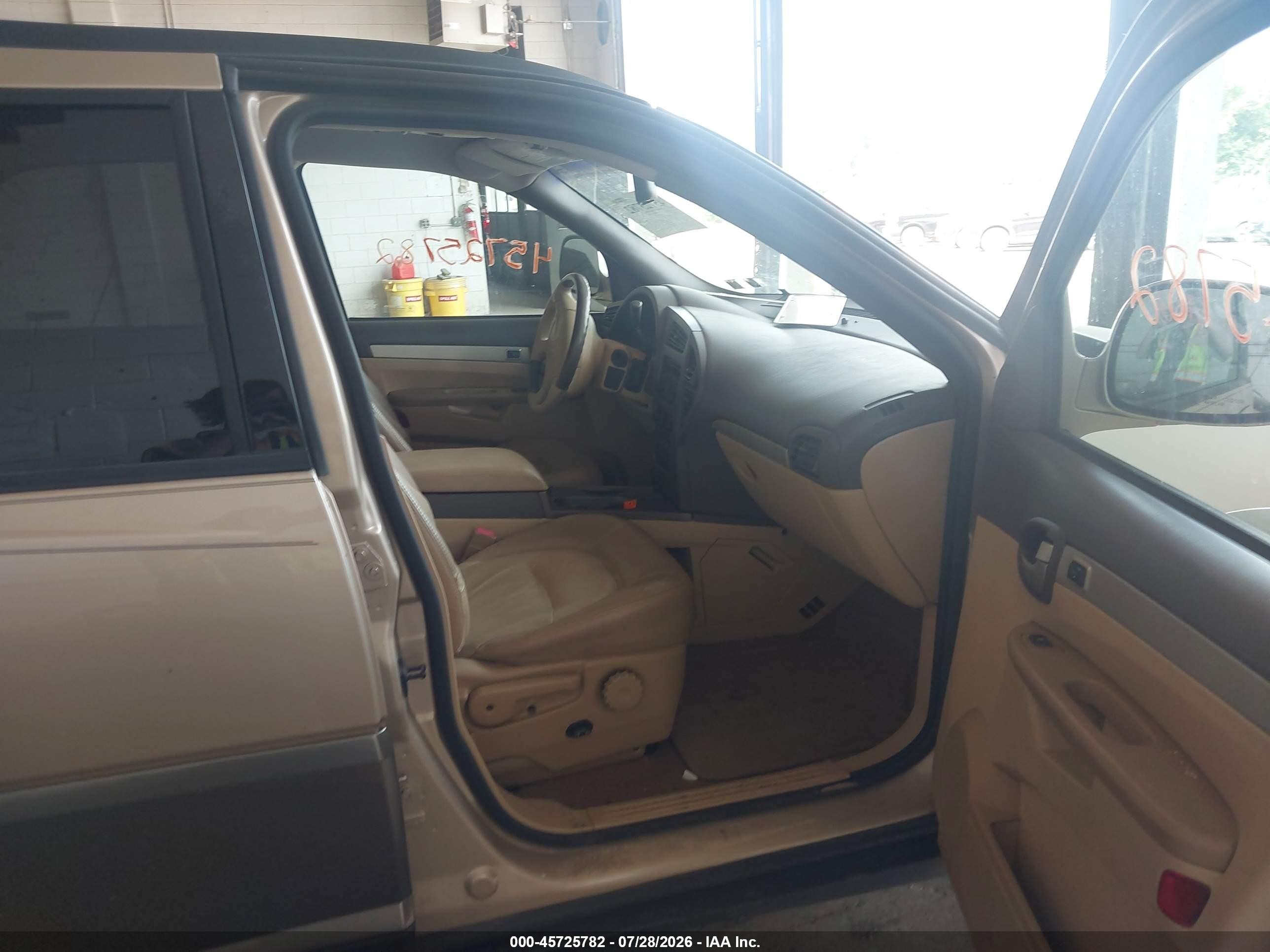 2003 Buick Rendezvous Cxl Tan vin: 3G5DB03E43S508821