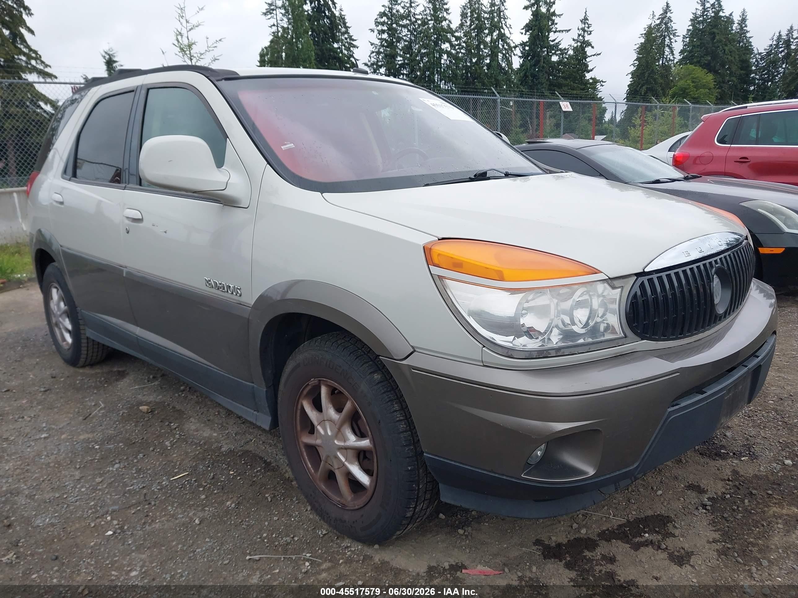 2003 Buick Rendezvous Cxl White vin: 3G5DB03E53S553315