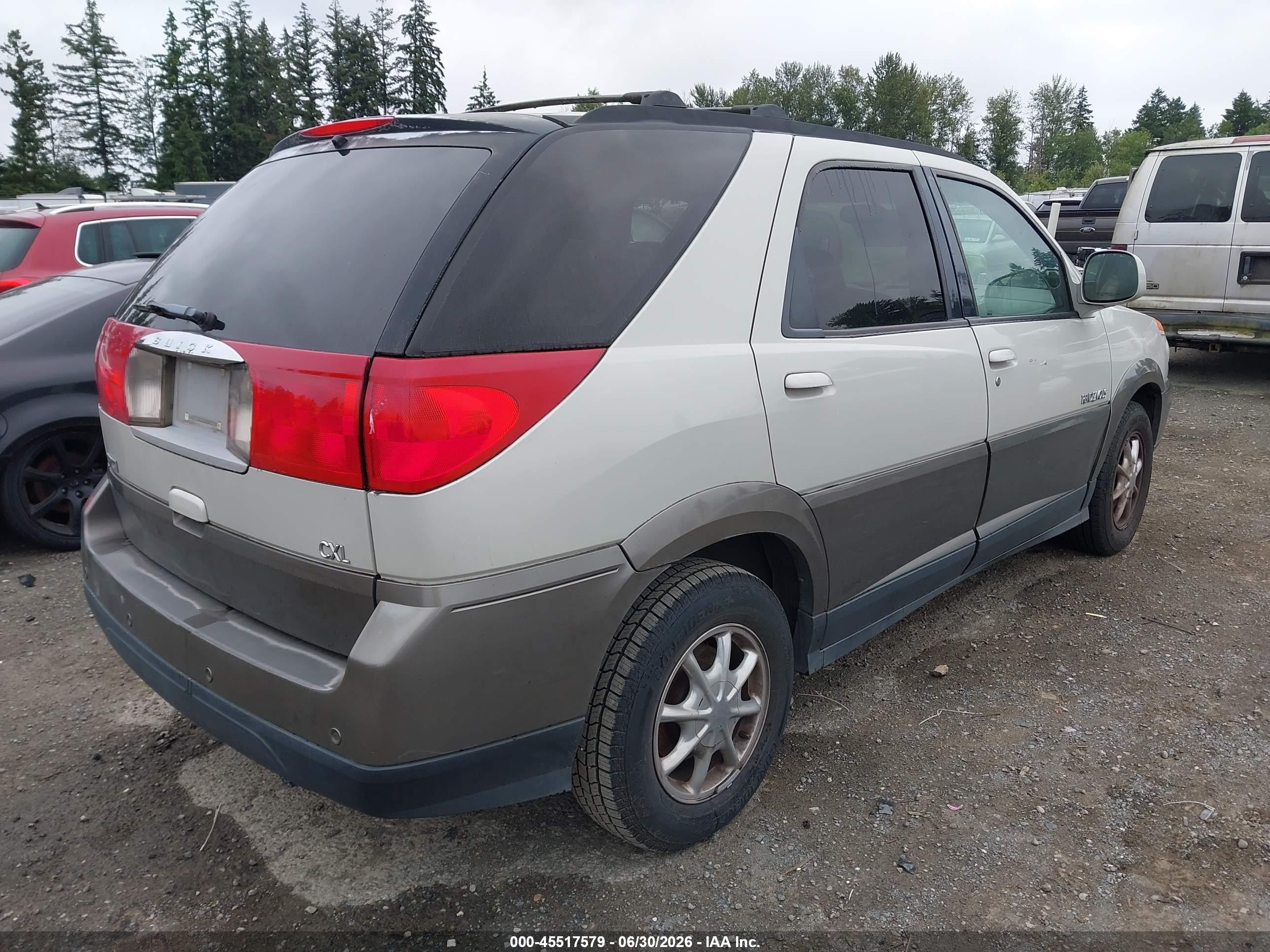 2003 Buick Rendezvous Cxl White vin: 3G5DB03E53S553315