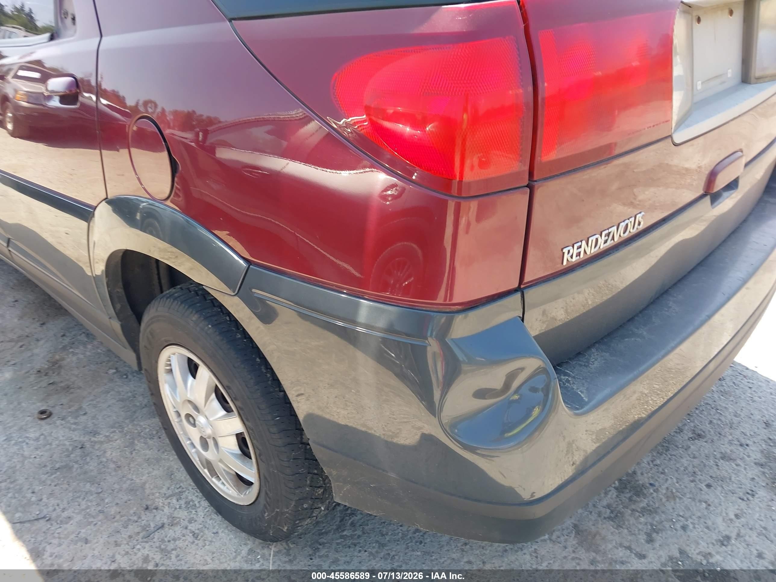 2004 Buick Rendezvous Cx Красный vin: 3G5DB03E54S557348