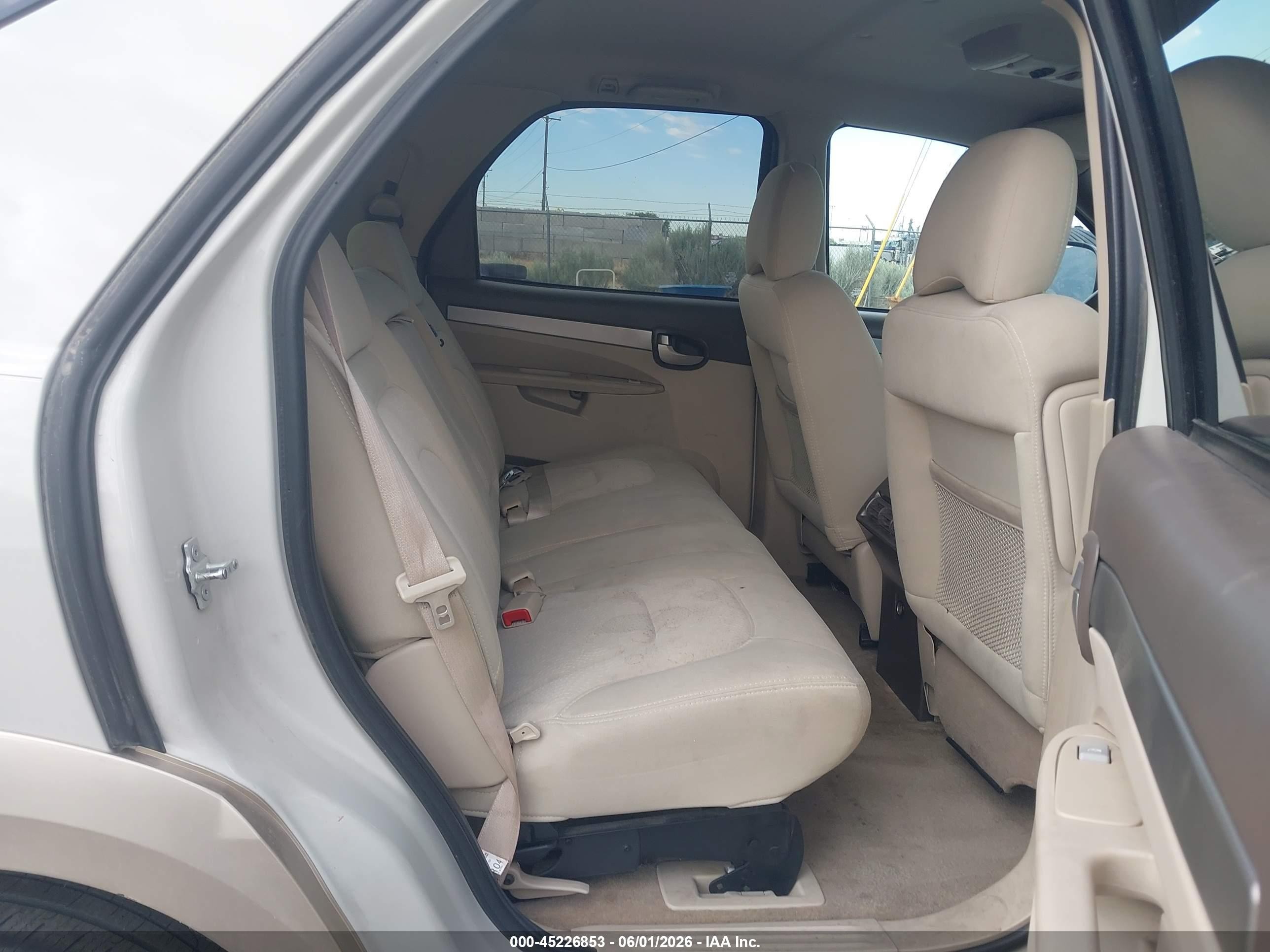 2005 Buick Rendezvous Cx White vin: 3G5DB03E75S539970