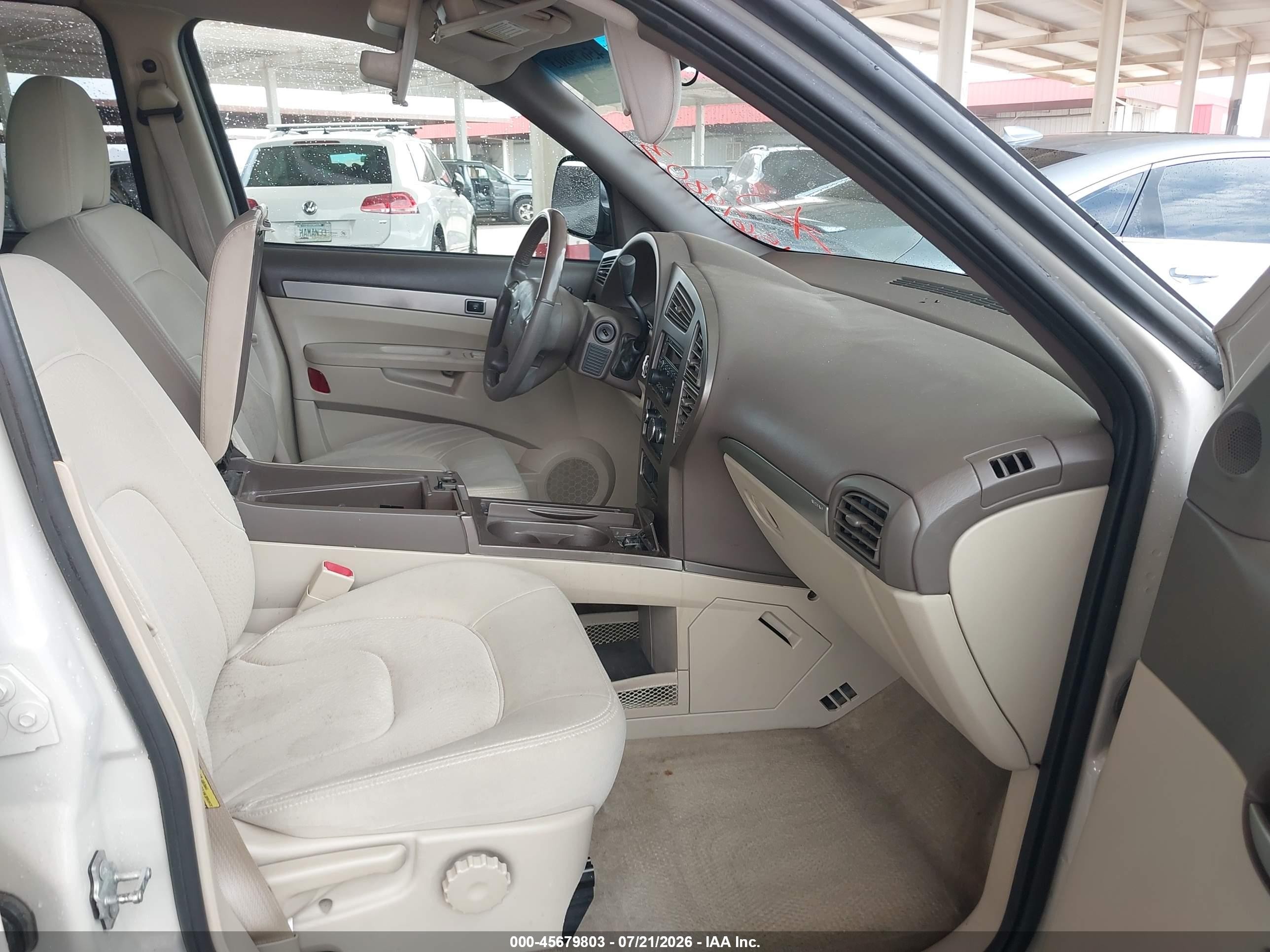 2005 Buick Rendezvous Cx White vin: 3G5DB03E95S555281
