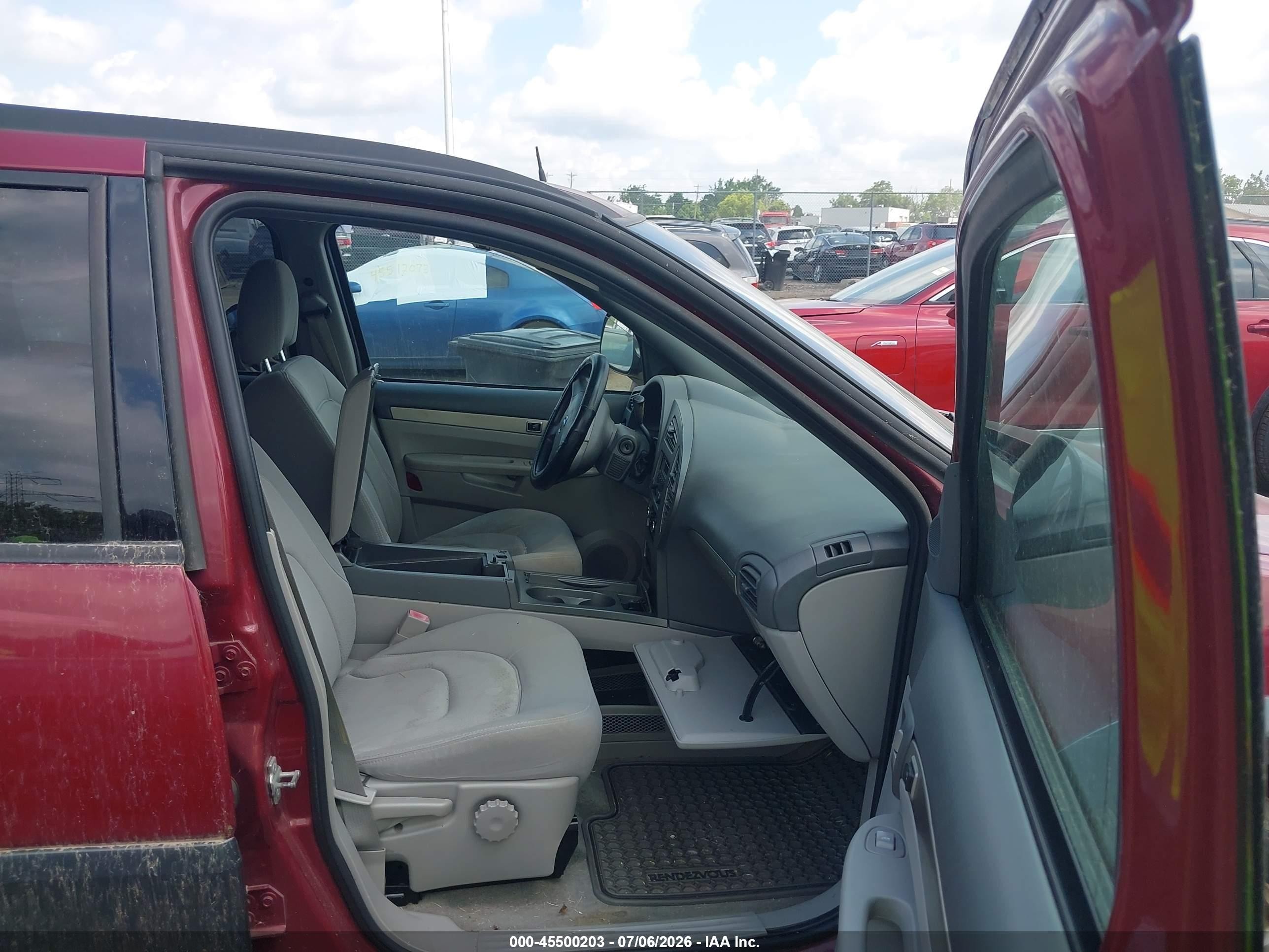 2005 Buick Rendezvous Cx Red vin: 3G5DB03EX5S553443