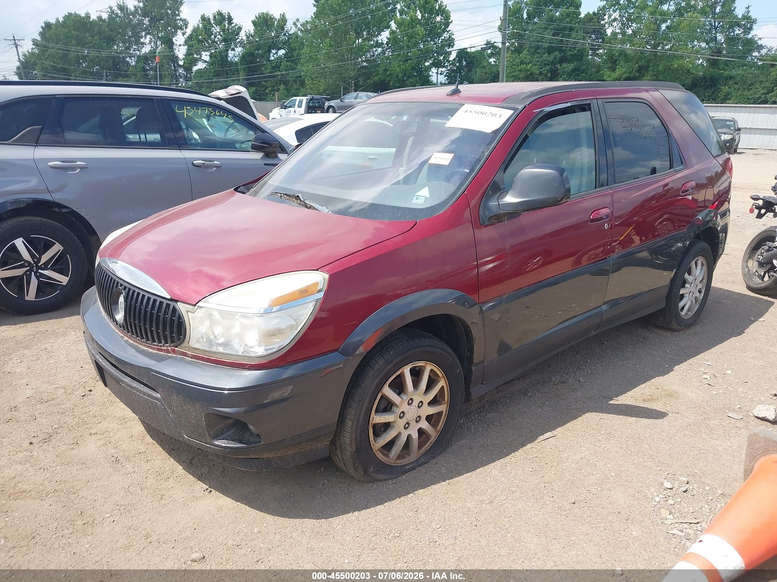 2005 Buick Rendezvous Cx Red vin: 3G5DB03EX5S553443
