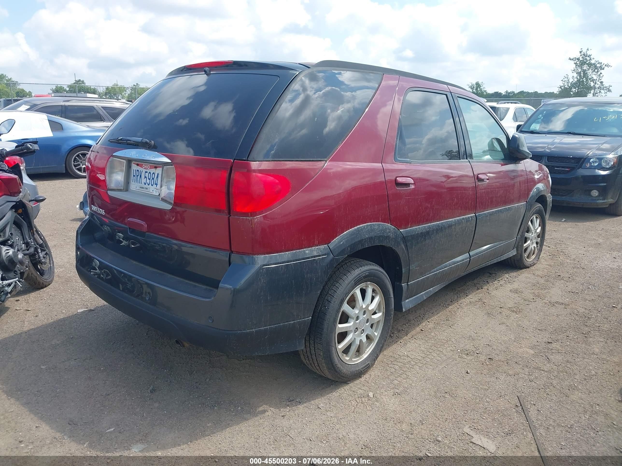 2005 Buick Rendezvous Cx Red vin: 3G5DB03EX5S553443