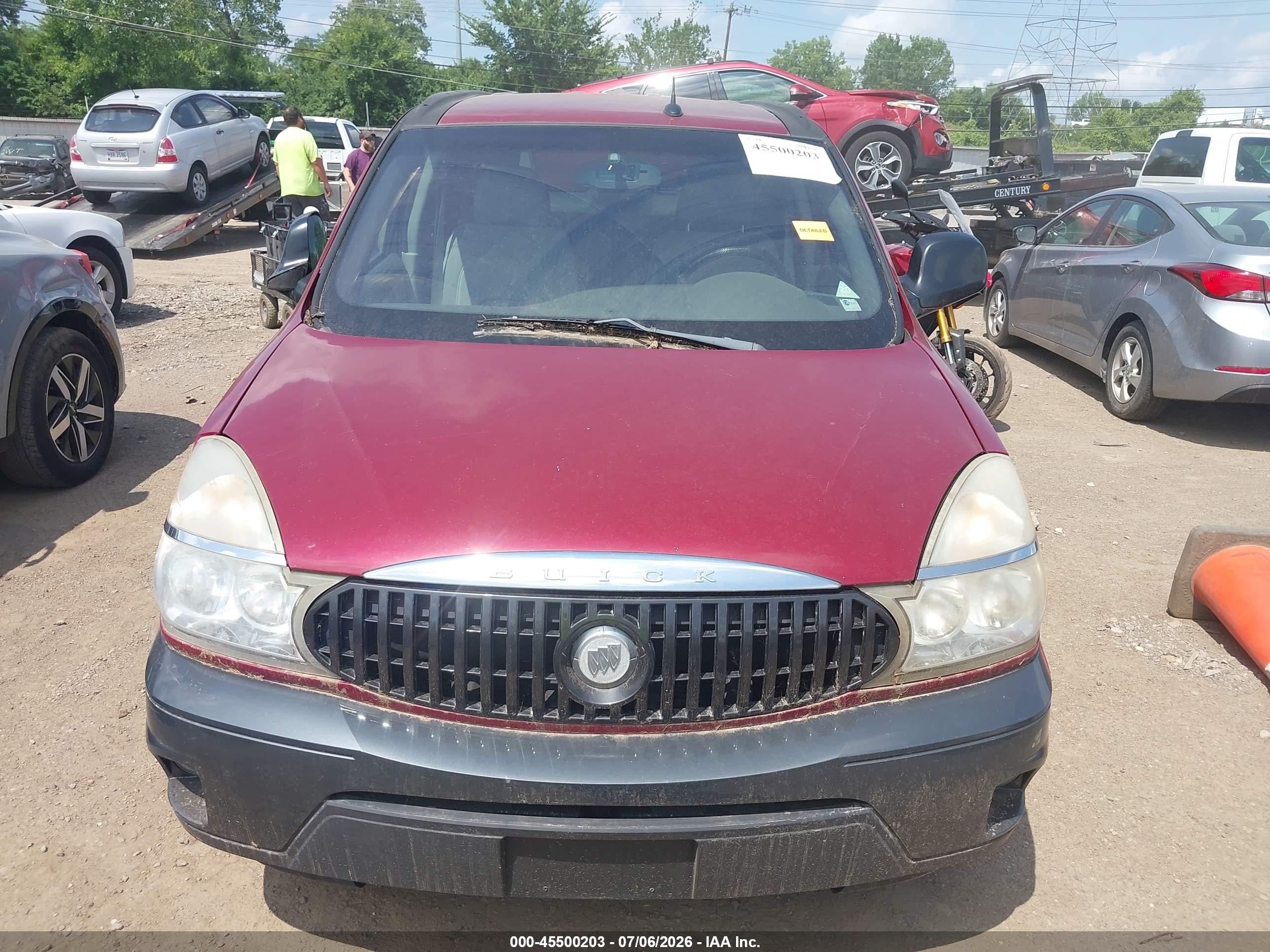 2005 Buick Rendezvous Cx Red vin: 3G5DB03EX5S553443