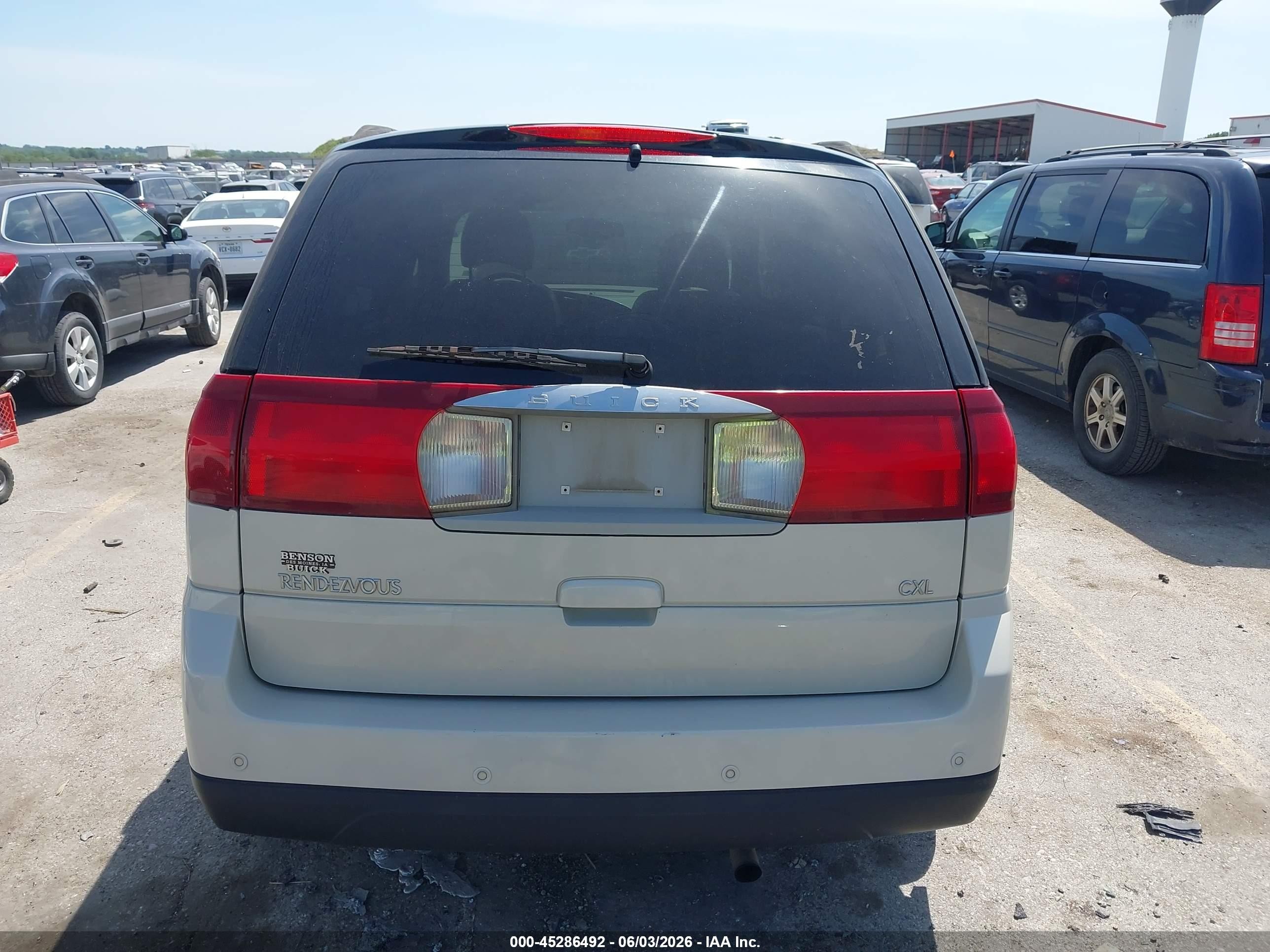 2006 Buick Rendezvous Cx Burgundy vin: 3G5DB03L56S596118