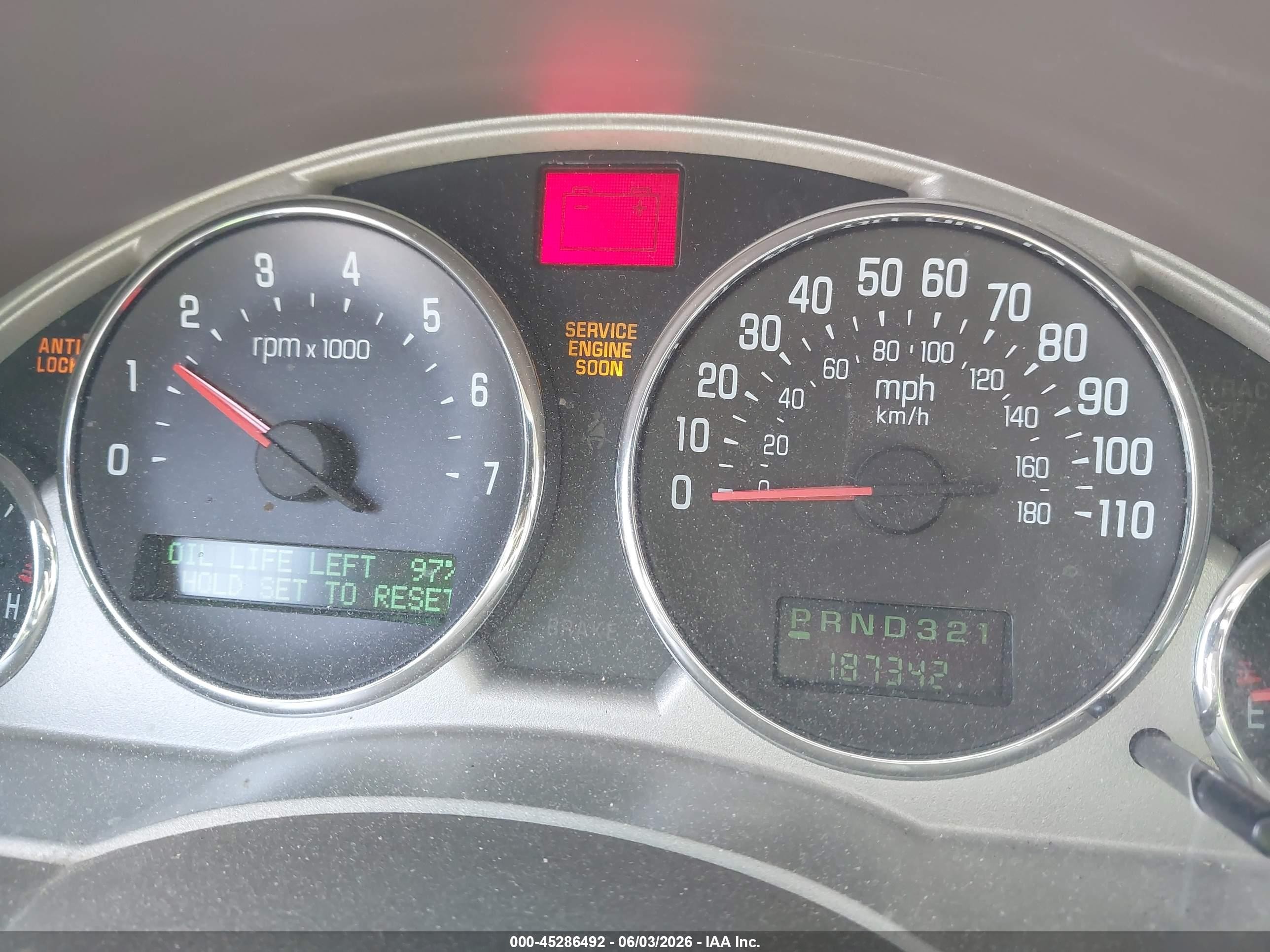 2006 Buick Rendezvous Cx Burgundy vin: 3G5DB03L56S596118