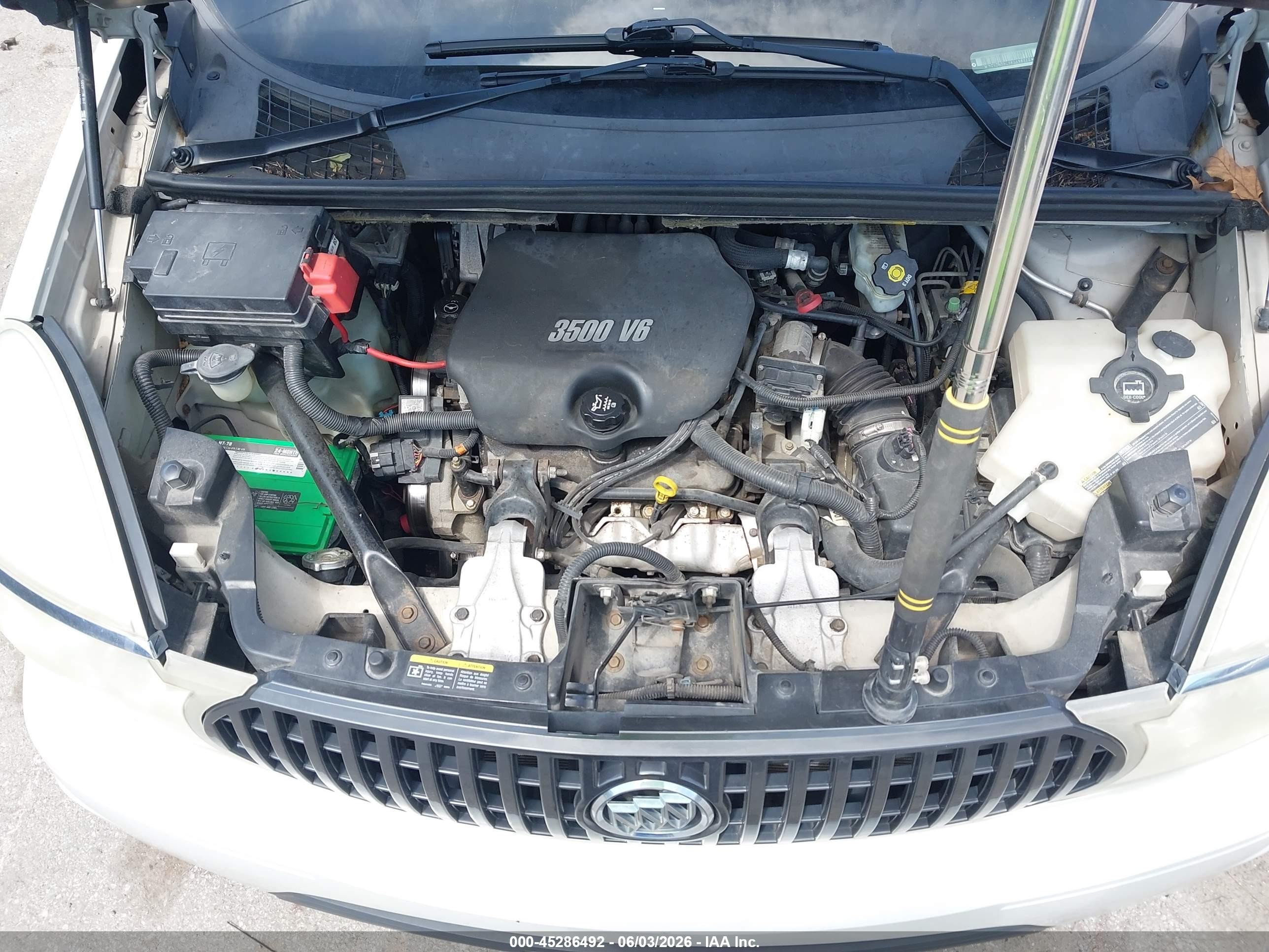2006 Buick Rendezvous Cx Burgundy vin: 3G5DB03L56S596118
