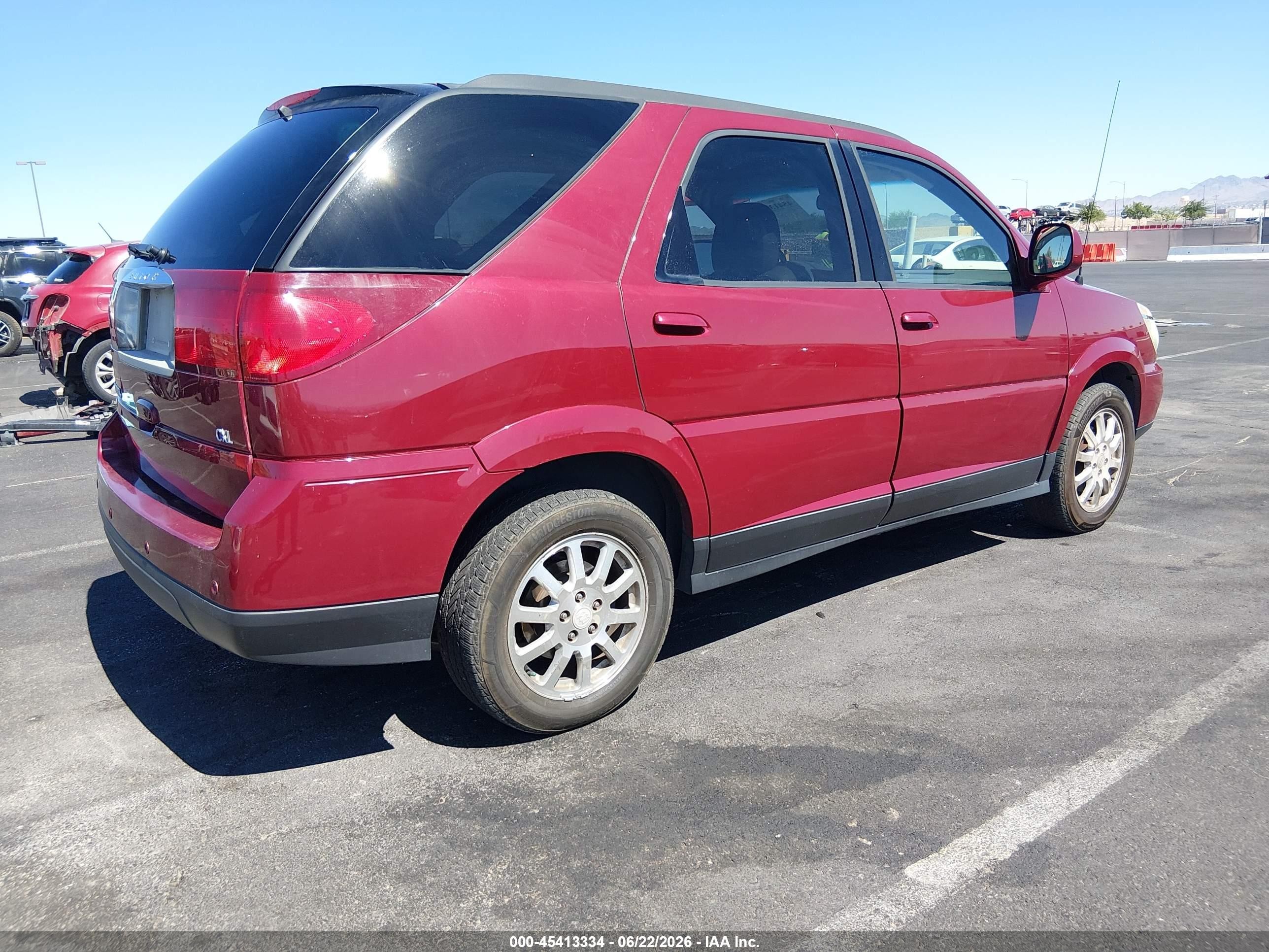 2006 Buick Rendezvous Cx Red vin: 3G5DB03L86S602459